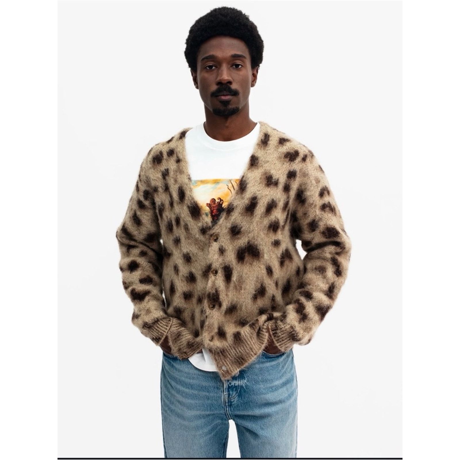 DENIM TEARS Denim Tears Giraffe Cardigan Size US XL / EU 56 / 4 - 3 Thumbnail