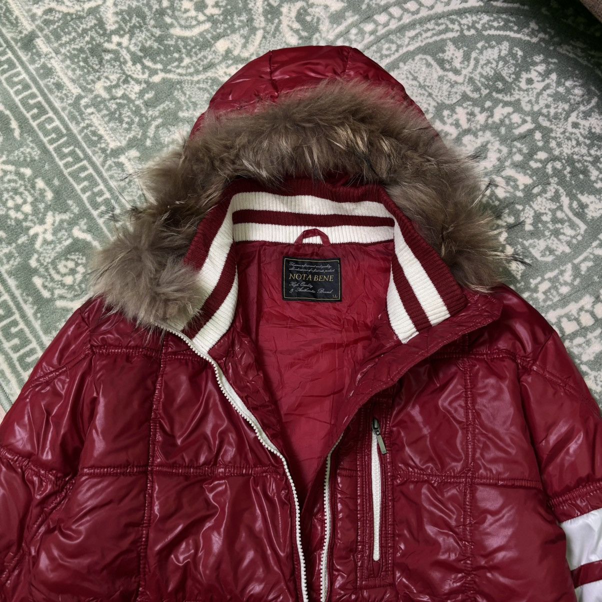 If Six Was Nine × Japanese Brand × Le Grande Bleu (L.G.B.) NOTA BENE Fur jacket down puffer IfSixWasNine LGB Style Size US L / EU 52-54 / 3 - 11 Thumbnail