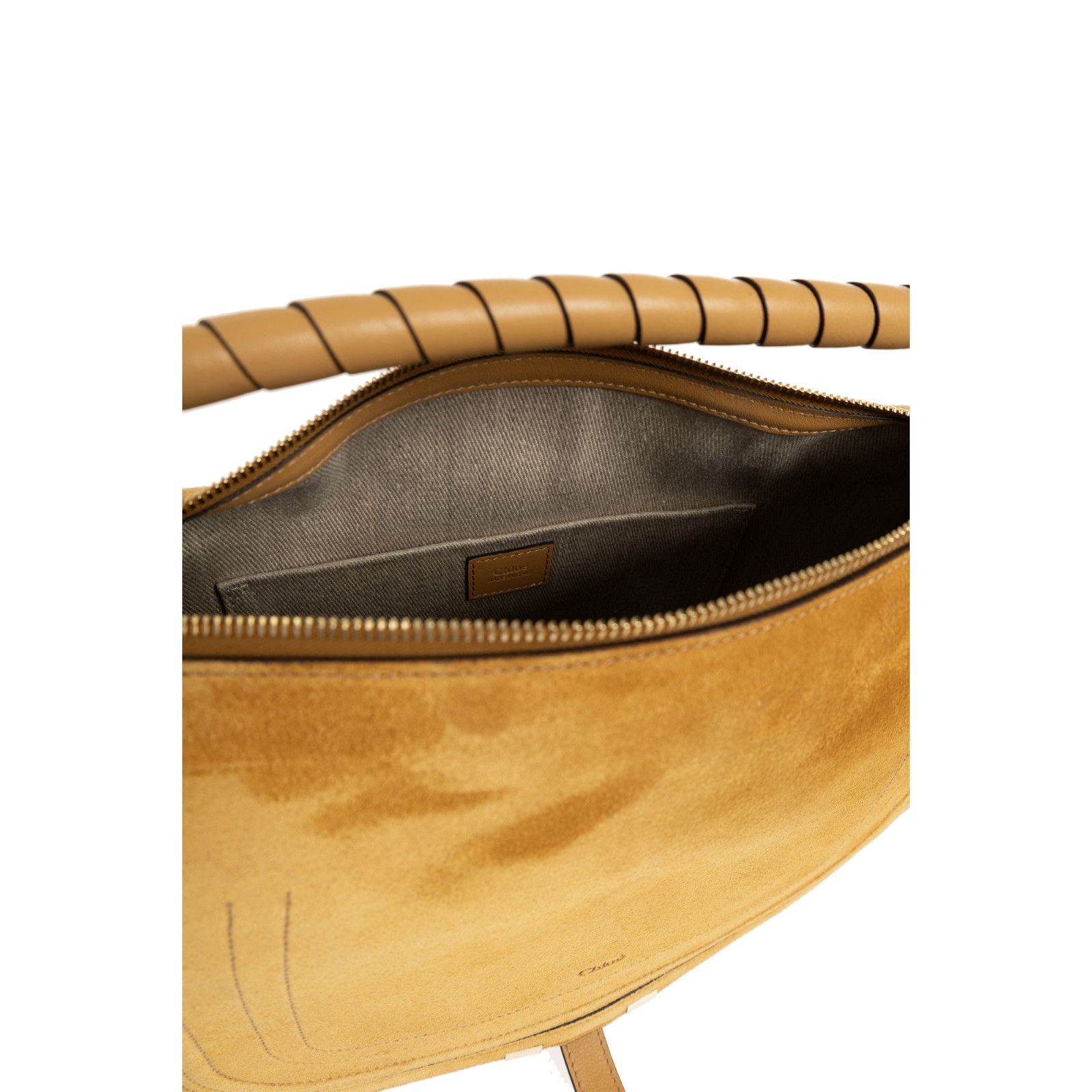 Chloe Chloe $2590 Beige Suede Soft Leather Shoulder Bag New & Auth Size ONE SIZE - 4 Thumbnail