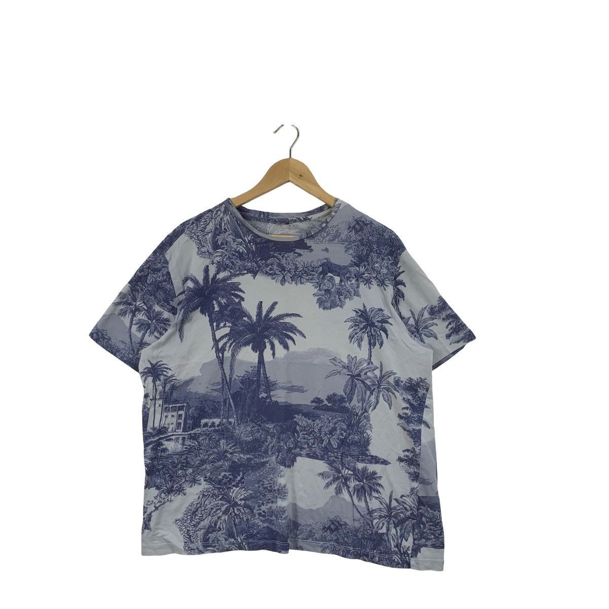 H&M H&M X TOILE DE JOUY Landscape Over Print Design Tee Shirt Size US XL / EU 56 / 4 - 3 Thumbnail