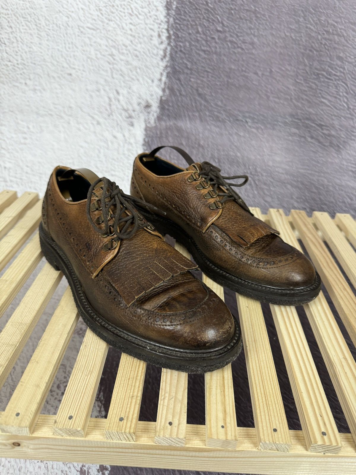 Fendi Fendi Roma leather brown loafers casual shoes Size US 9 / EU 42 - 3 Thumbnail