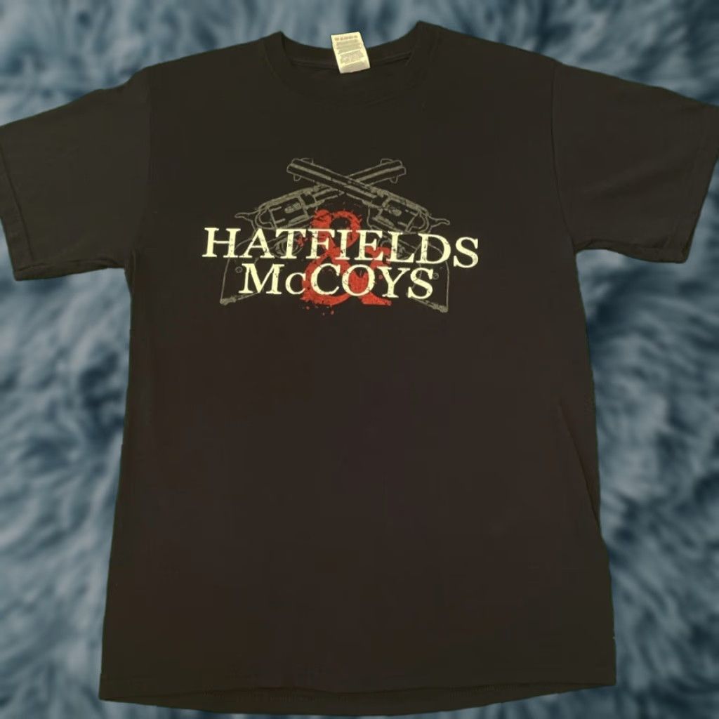 Vintage VINTAGE Hatfield McCoys Them Fighting Words VTG Shirt Mens M Horror Black 90s Punk Grunge Hip Hop 90s Mens Shirt Size US M / EU 48-50 / 2 - 1 Thumbnail