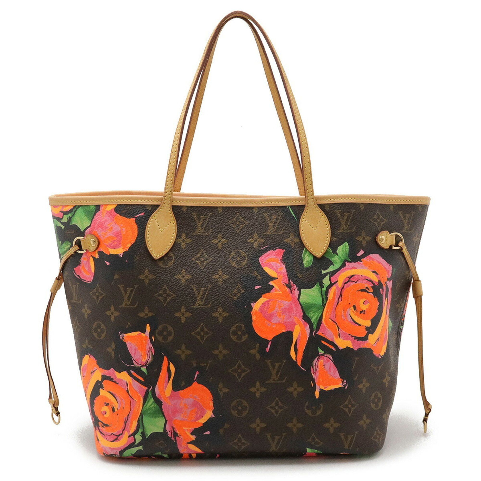 Louis Vuitton Monogram Rose Neverfull Mm Tote Bag Shoulder Stephen Sprouse Collaboration M48613 in Brown, Women's