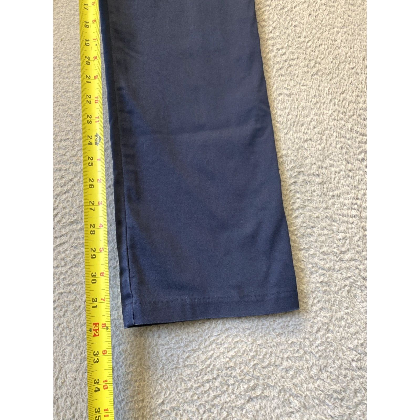 Lee LEE Chino Pants Women Size 8 Navy Cotton Blend Tapered Regular 32" Inseam Size 30" / US 8 / IT 44 - 5 Thumbnail