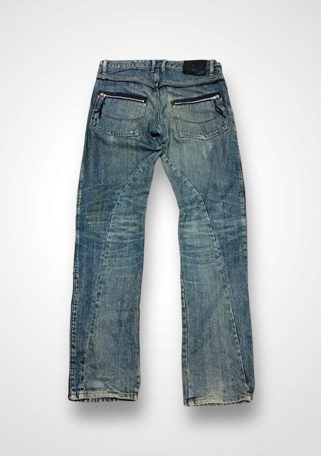 Morgan Homme Morgan Homme Distressed Spiral Cut Jeans (Y01) Size US 32 / EU 48 - 2 Thumbnail