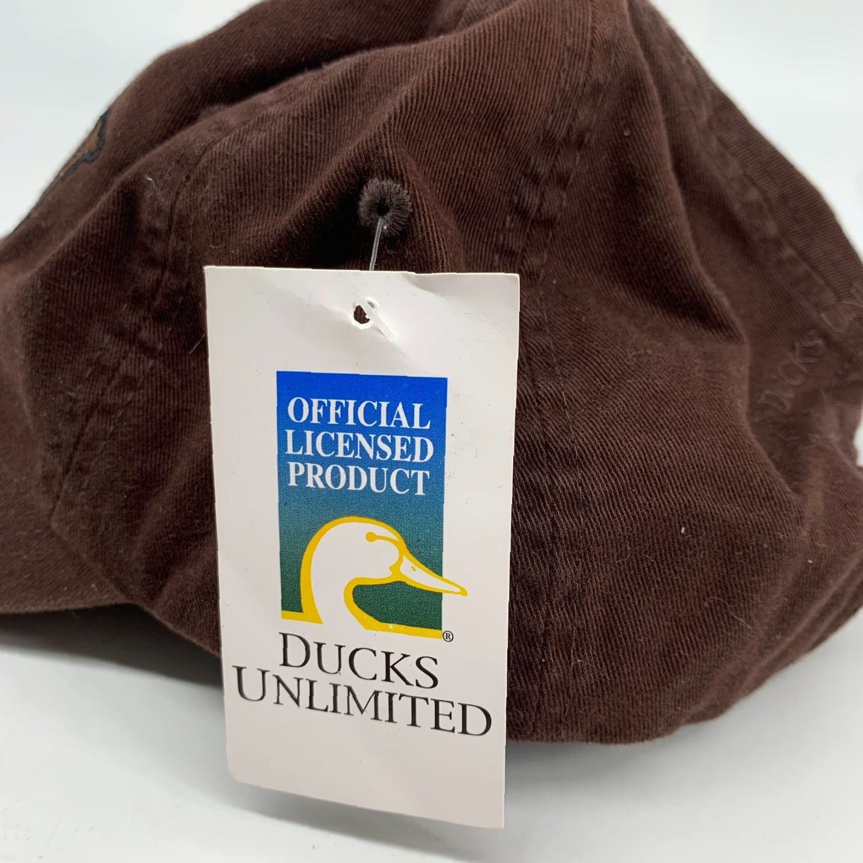 Vintage Ducks Unlimited Baseball Cap Men's Brown Adjustable Strap One Size NWT Cap Outdoor Casual Hat Size ONE SIZE - 3 Thumbnail