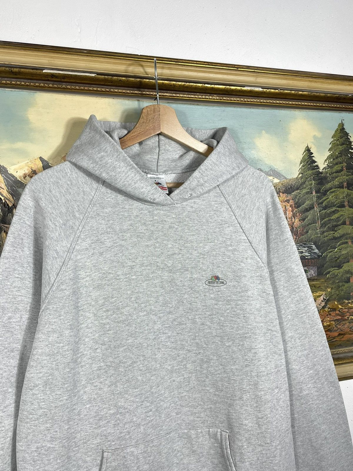 Fruit Of The Loom × Vintage vintage y2k blank oversize baggy hoodie sweatshirt basic y2k Size US L / EU 52-54 / 3 - 5 Thumbnail