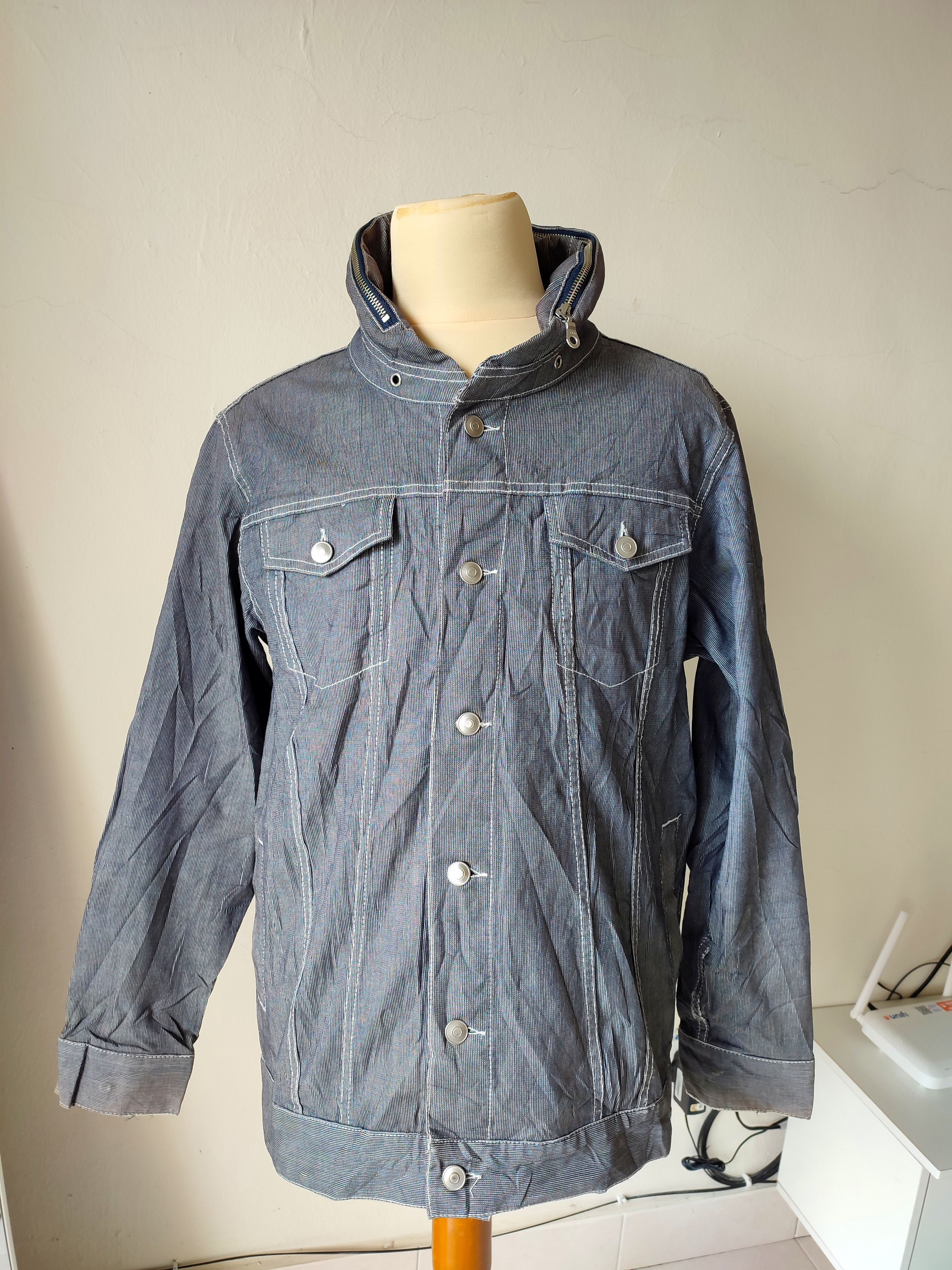 Japanese Brand The Shop TK Button Up Shirt Hickory Design Size US L / EU 52-54 / 3 - 3 Thumbnail