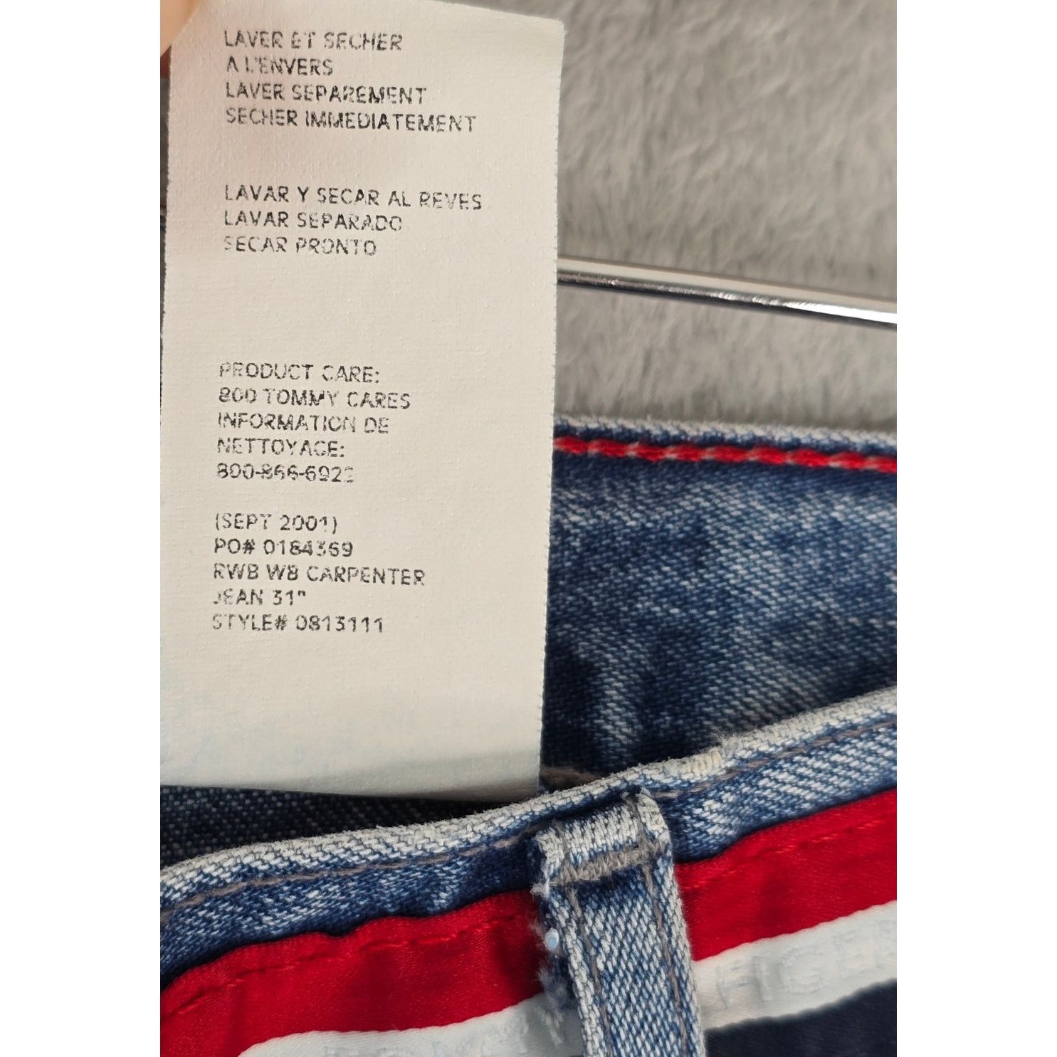 Tommy Hilfiger Vintage Tommy Hilfiger Carpenter Jeans Womens 12 32x30 Baggy Size 34" / US 12 / IT 48 - 6 Thumbnail