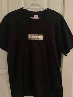 Supreme Burberry Box Logo Tee | Grailed