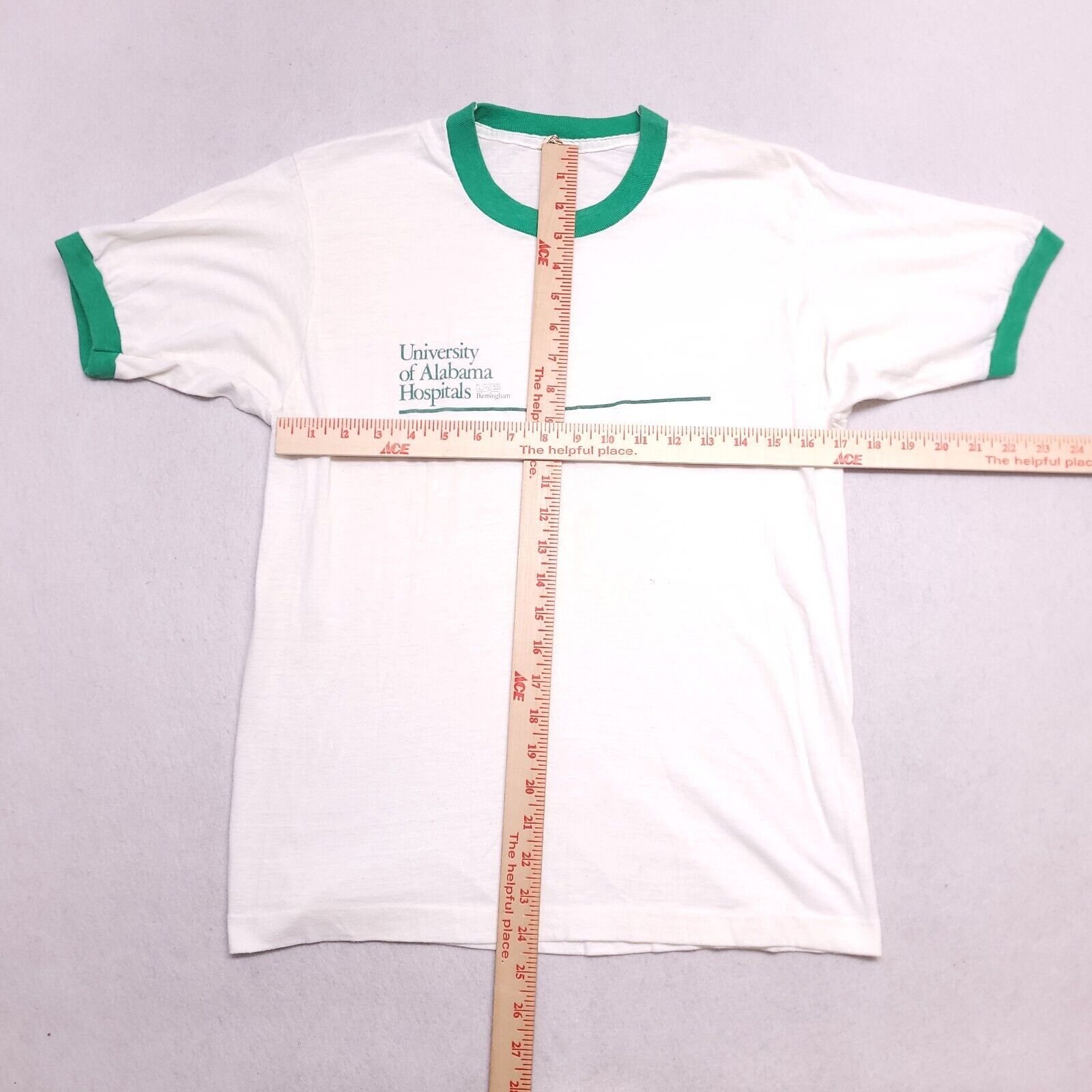 Other Screen Star Casual T-Shirt Adult Mens Size Large White Green Size US L / EU 52-54 / 3 - 7 Thumbnail