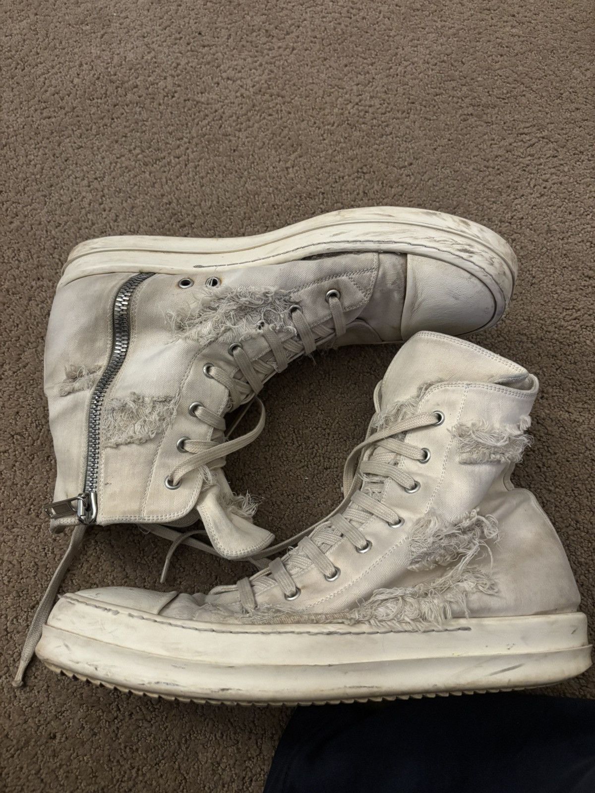 Rick Owens Rick Owen Thrashed Ramones Size US 11 / EU 44 - 11 Thumbnail