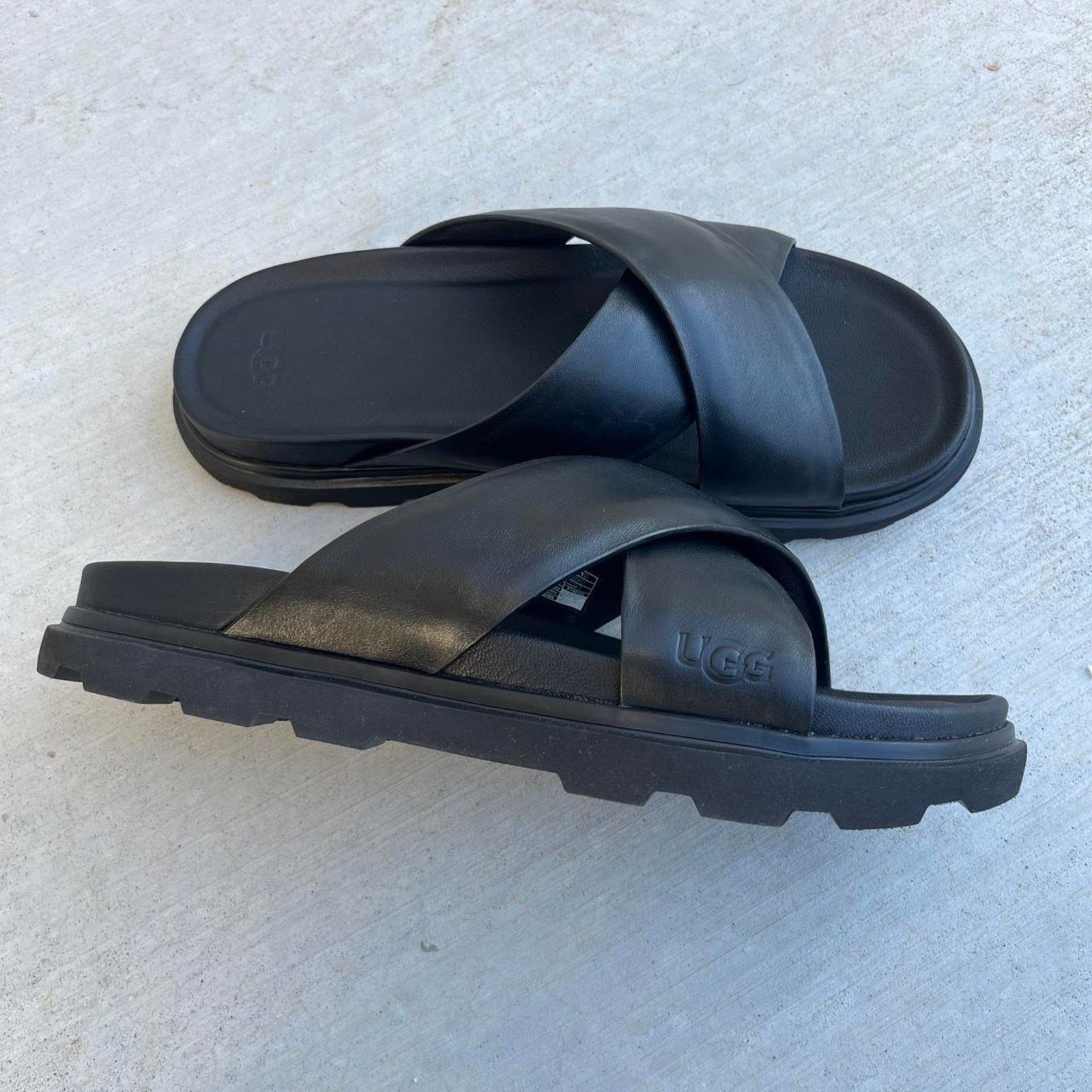 Ugg Ugg Leather Sandals Size US 11 / EU 44 - 1 Thumbnail