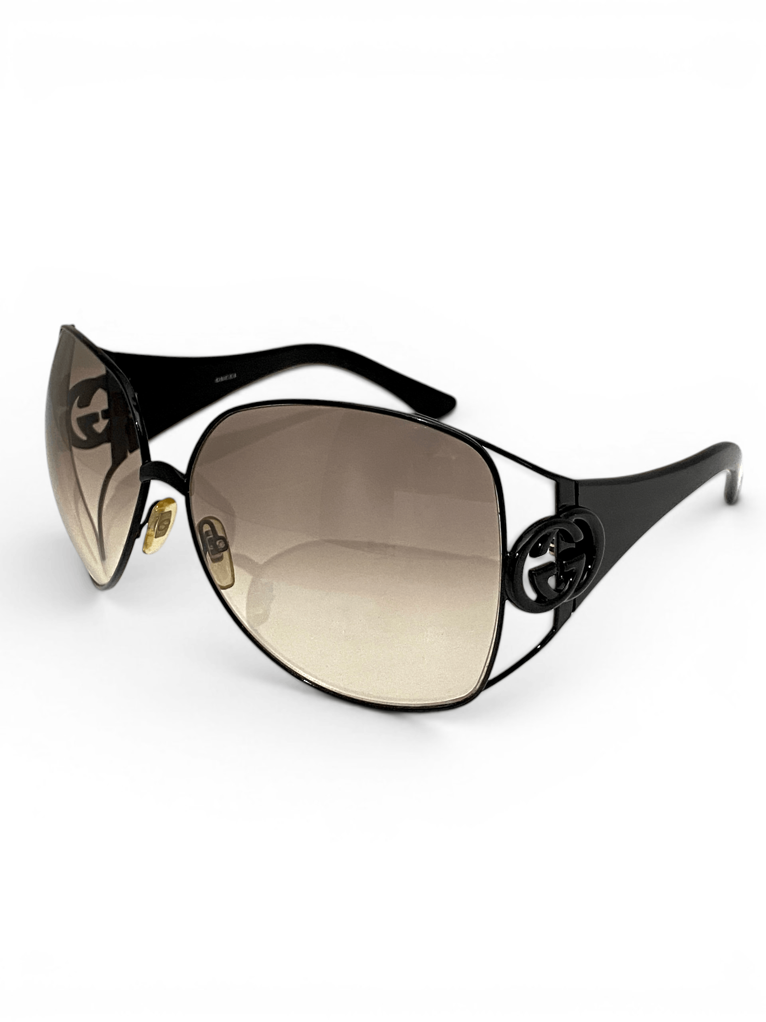 Gucci Gucci x Tom Ford GG Logo Black Oversized Sunglasses Y2K Size ONE SIZE - 2 Thumbnail