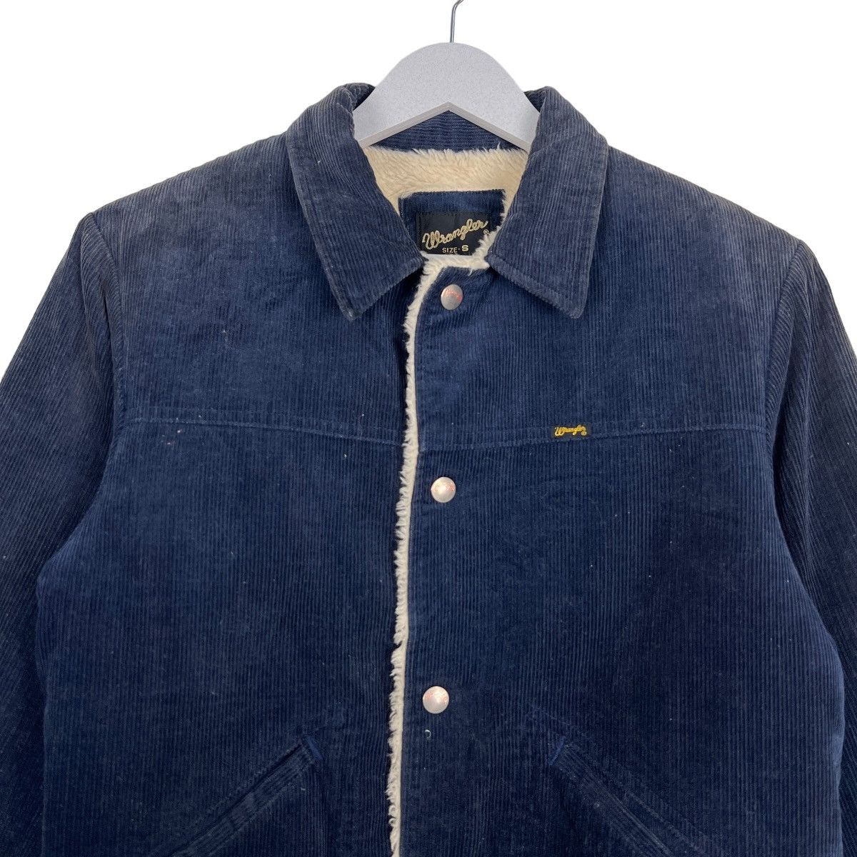 Vintage 🔥 VINTAGE WRANGLER CORDUROY SHEARLING TRUCKER JACKET Size US S / EU 44-46 / 1 - 3 Thumbnail