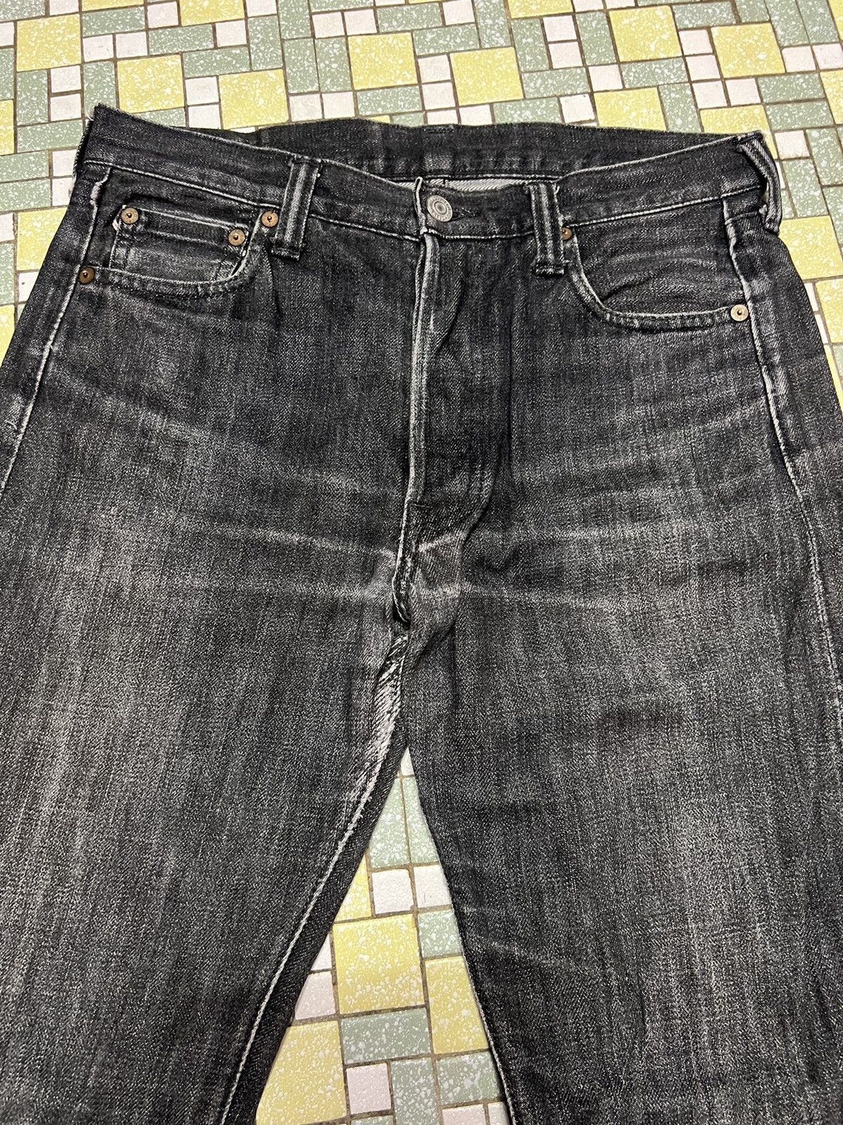 Full Count & Co. Black Faded Full Count Co. Ltd Osaka Selvedge Denim Jeans Size US 30 / EU 46 - 2 Thumbnail