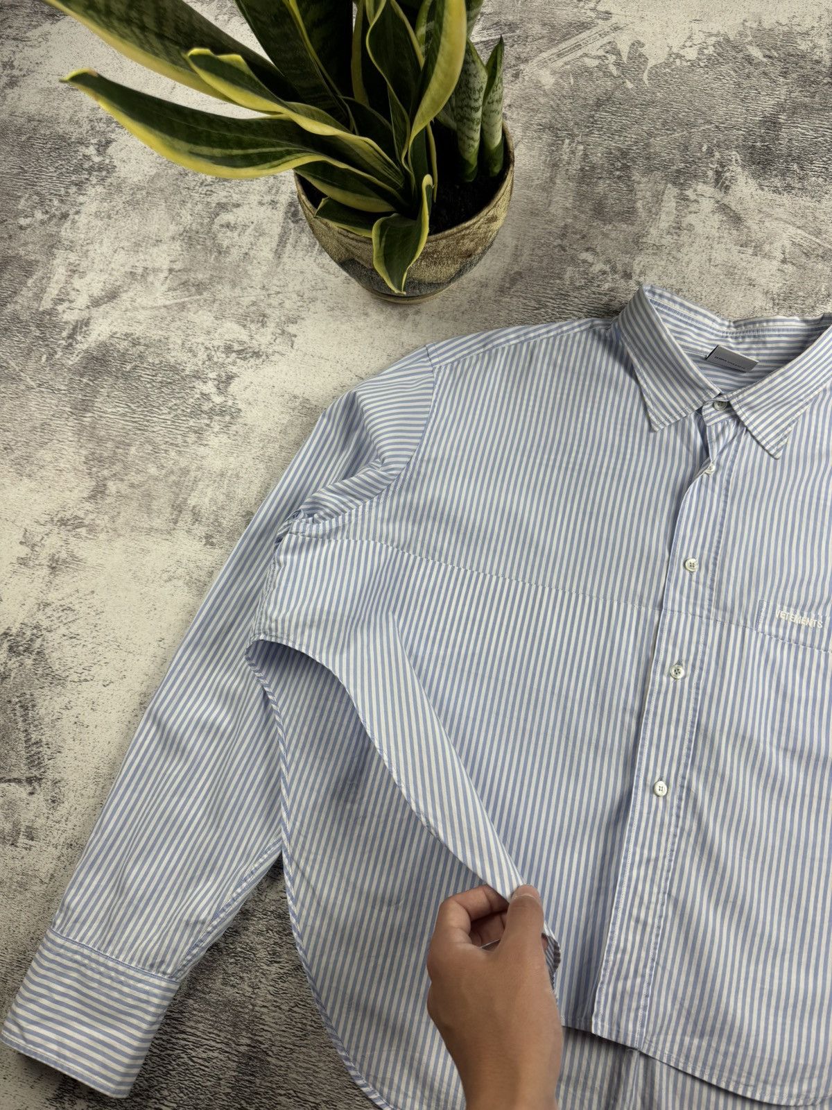 Vetements Vetements Femme Garderobe 2019 Demna Gvasalia Striped Asymmetrical Button Shirt Size M / US 6-8 / IT 42-44 - 12 Thumbnail
