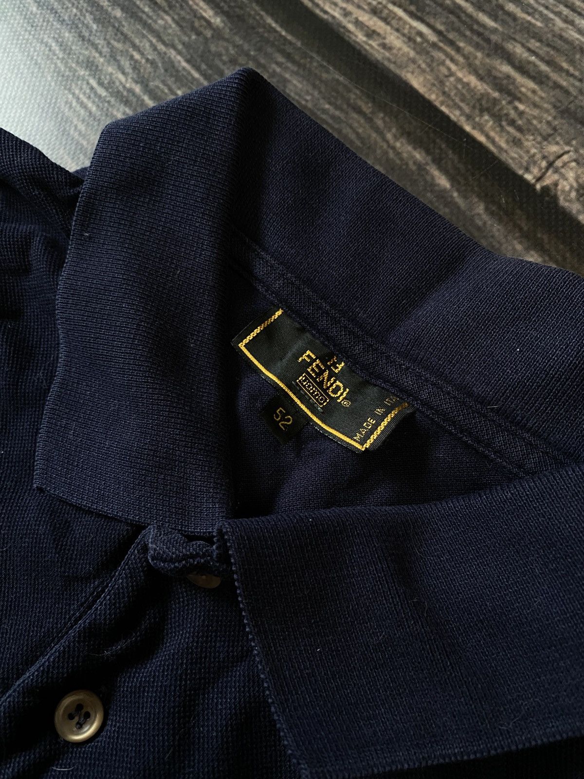 Fendi Fendi vintage polo t-shirt 90s Size US XL / EU 56 / 4 - 4 Thumbnail