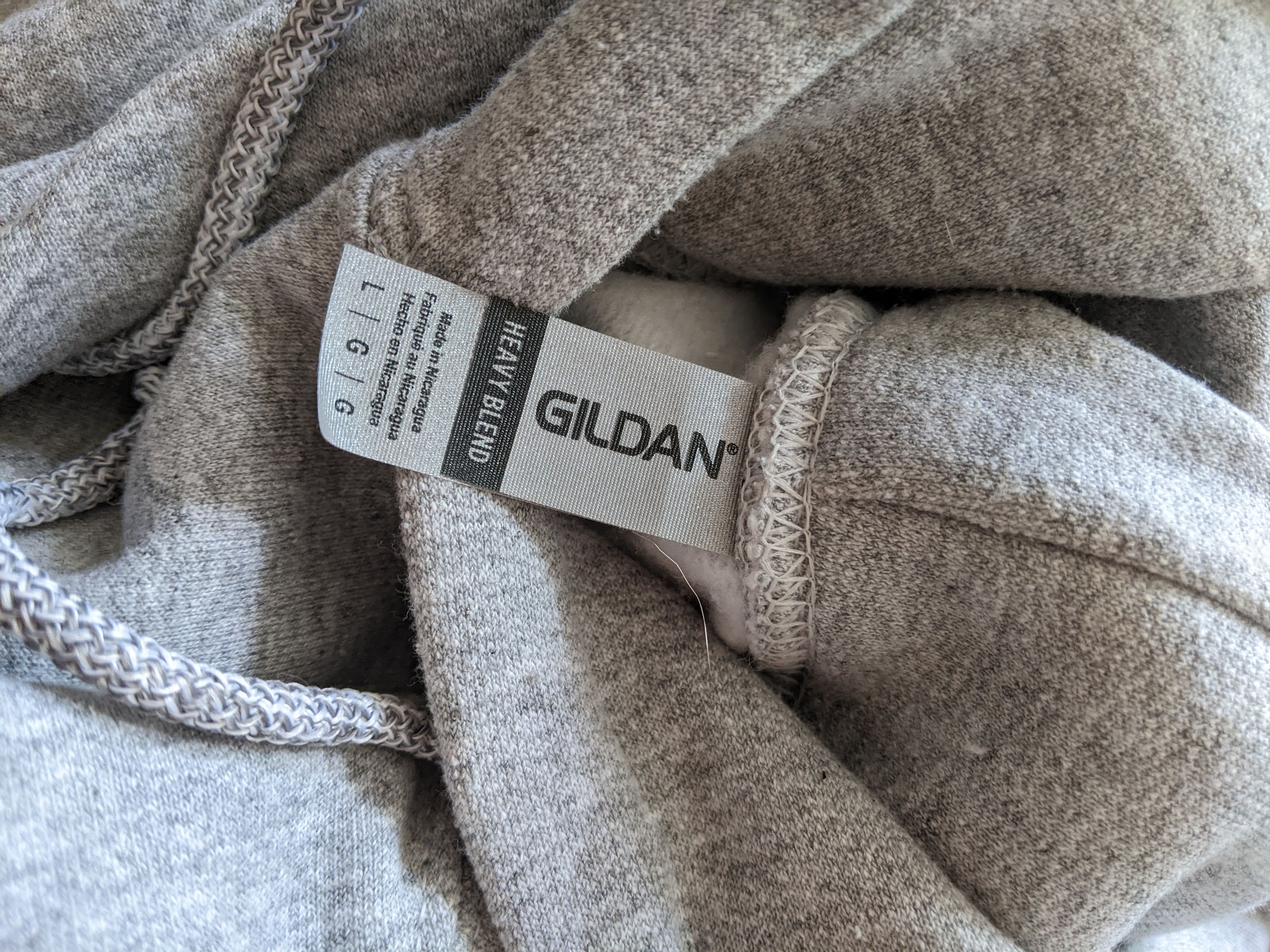 image of Death Grips College Heather Grey Pullover Hoodie, Men's (Size Large)