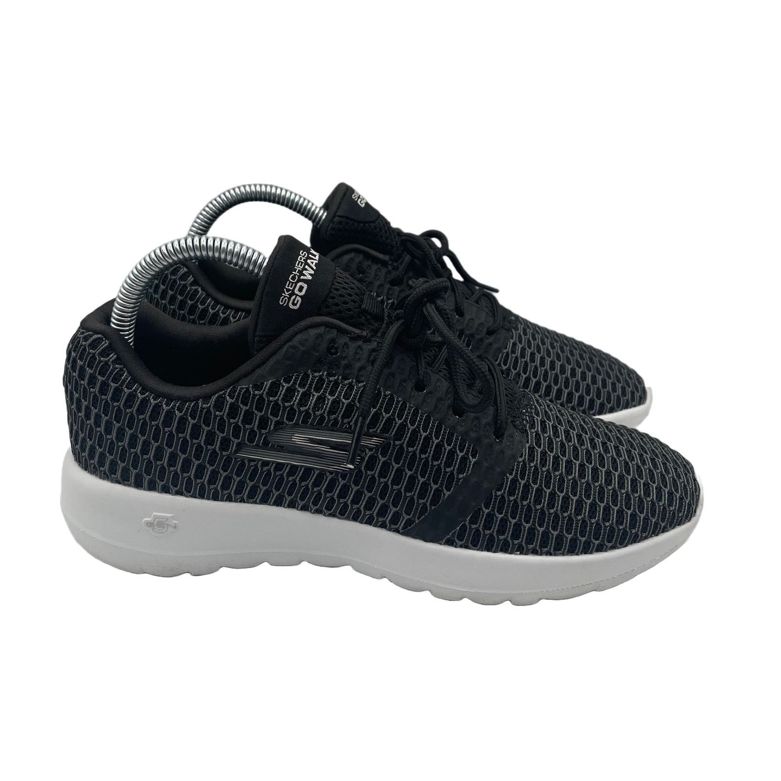 SKECHERS Skechers Go Walk Joy Shoes Lace Up Black White Womens Size 7 Size US 7 / IT 37 - 1 Thumbnail