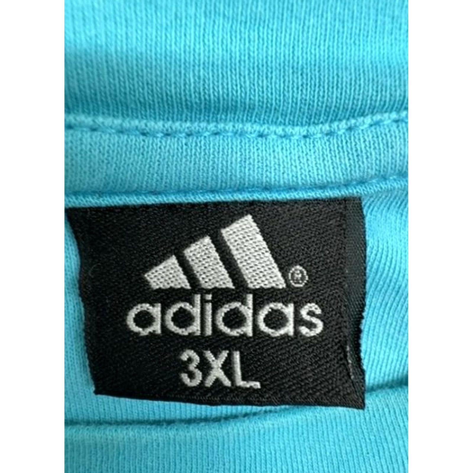 Adidas Adidas Adicolor Classics Turquoise Stripe 3XL Men's T-Shirt 3 Stripes Size US XXL / EU 58 / 5 - 3 Thumbnail
