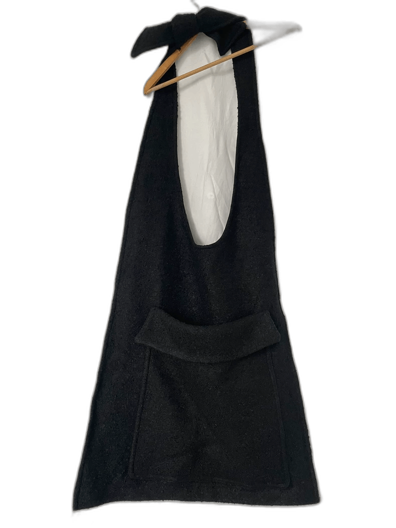 Raf Simons Black Wool One-Shoulder Bag, Women's