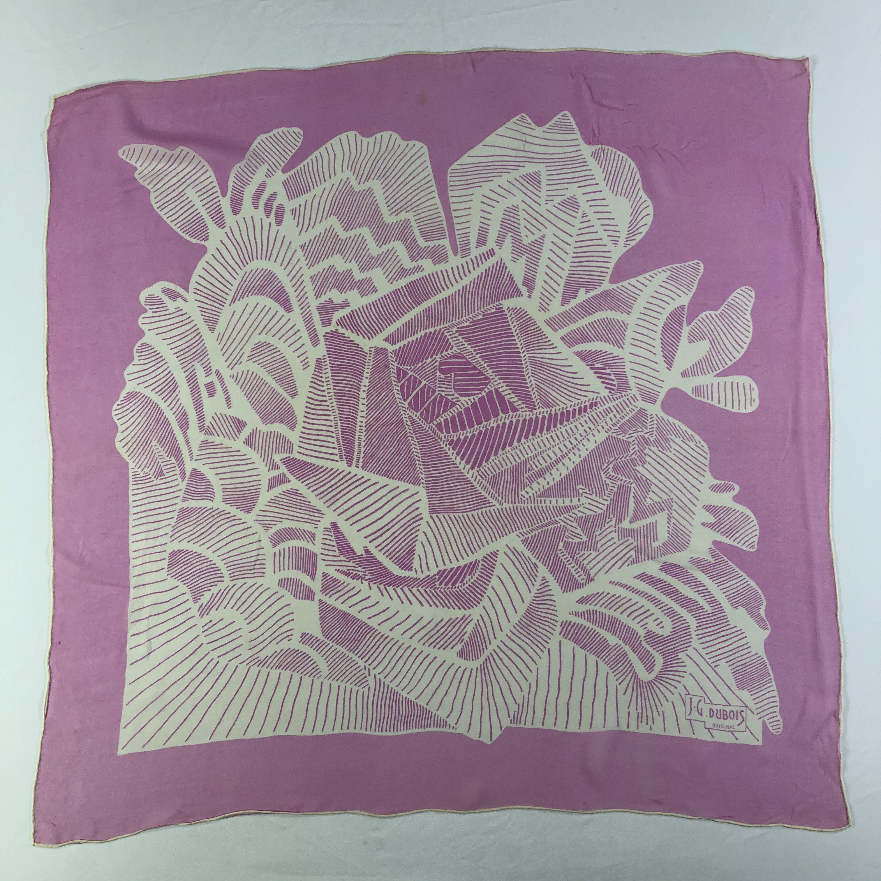 Vintage Vintage J.G Dubois Silk Scarf Size ONE SIZE - 2 Thumbnail