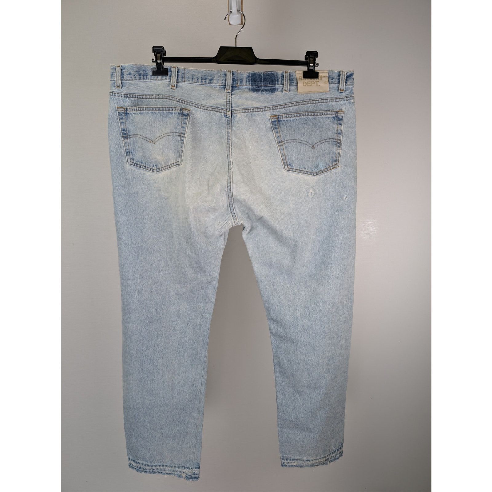 Gallery Dept. o1rshd1 Ken Ripped slim-cut Denim Jeans in Blue Denim Size US 40 / EU 56 - 17 Thumbnail