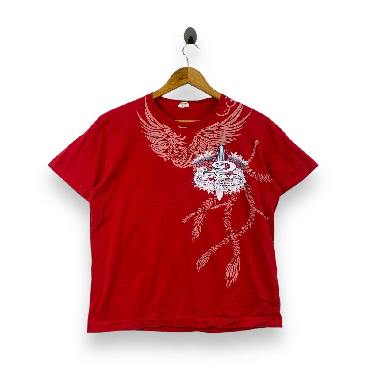 Vintage Vintage PIKO HAWAII PHOENIX Longboard Wear Tribal Tee Shirt Size US L / EU 52-54 / 3 - 3 Thumbnail