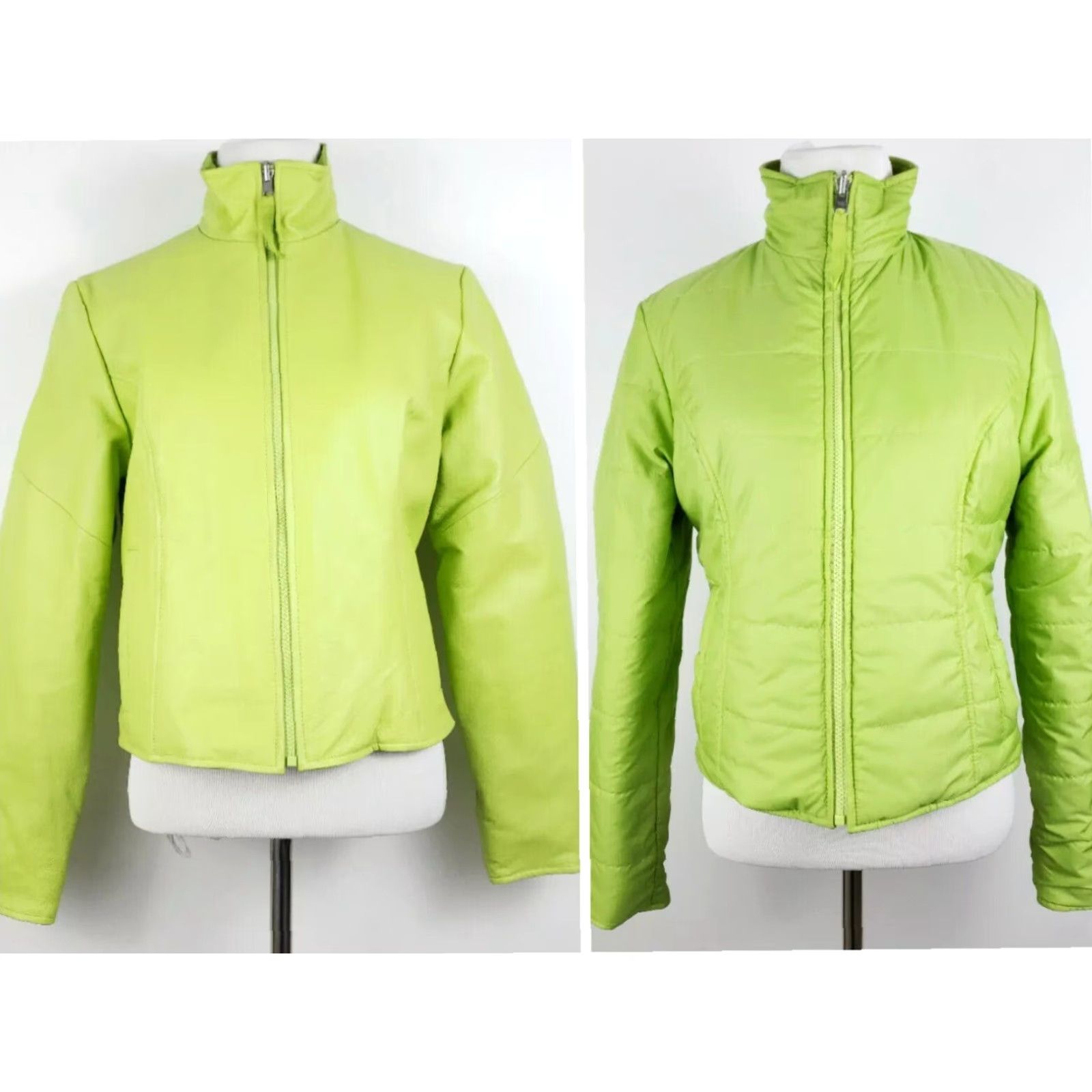 Vintage VINTAGE Wilsons Leather Reversible Leather Jacket Women's Small Green Casual Classic Motorcycle 90s Ladies Size S / US 4 / IT 40 - 2 Thumbnail