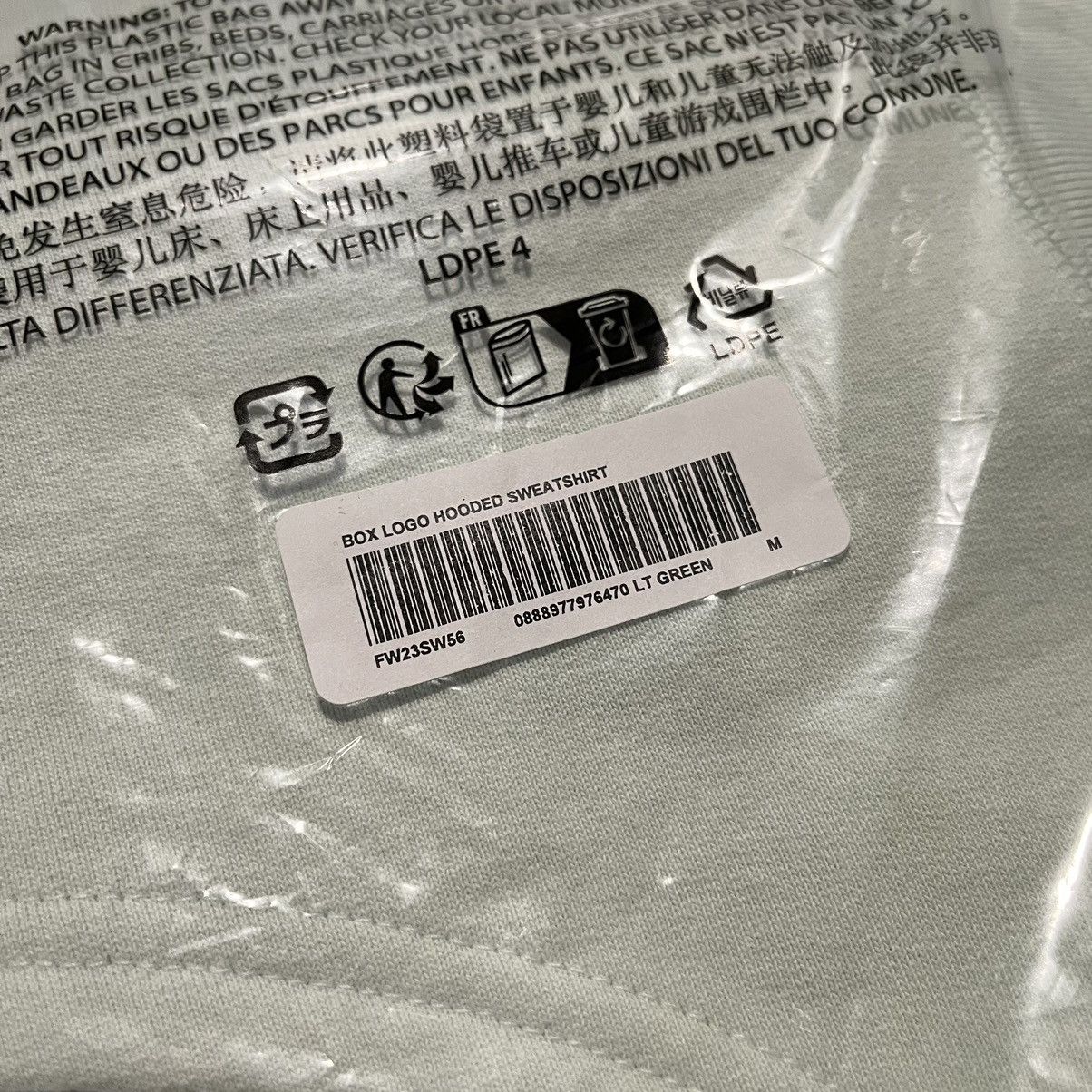 Supreme Supreme Box Logo Hoodie Hooded Sweatshirt Light Green FW23 Size US M / EU 48-50 / 2 - 3 Thumbnail