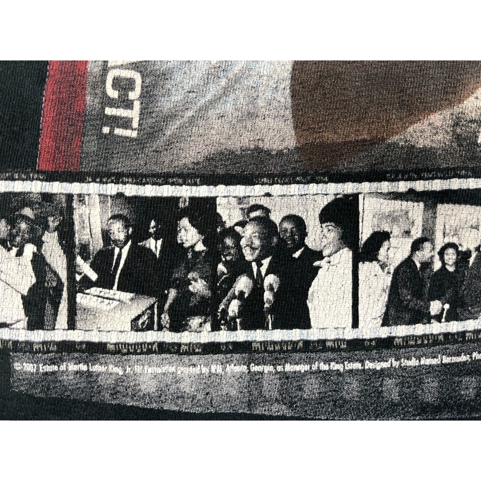 Gildan VINTAGE Martin Luther King Jr. Coretta Scott King T-Shirt XL Black Gildan Ultra Cotton Men T-Shirt (2007 Estate) Size US XL / EU 56 / 4 - 6 Thumbnail