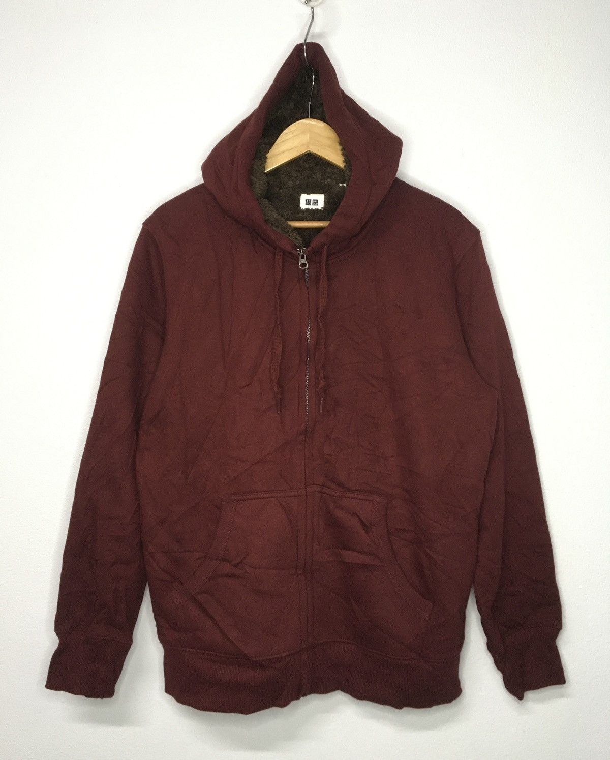 Uniqlo Crazy Uniqlo Fur Lined Zip Up Hoodie Size US XL / EU 56 / 4 - 2 Thumbnail