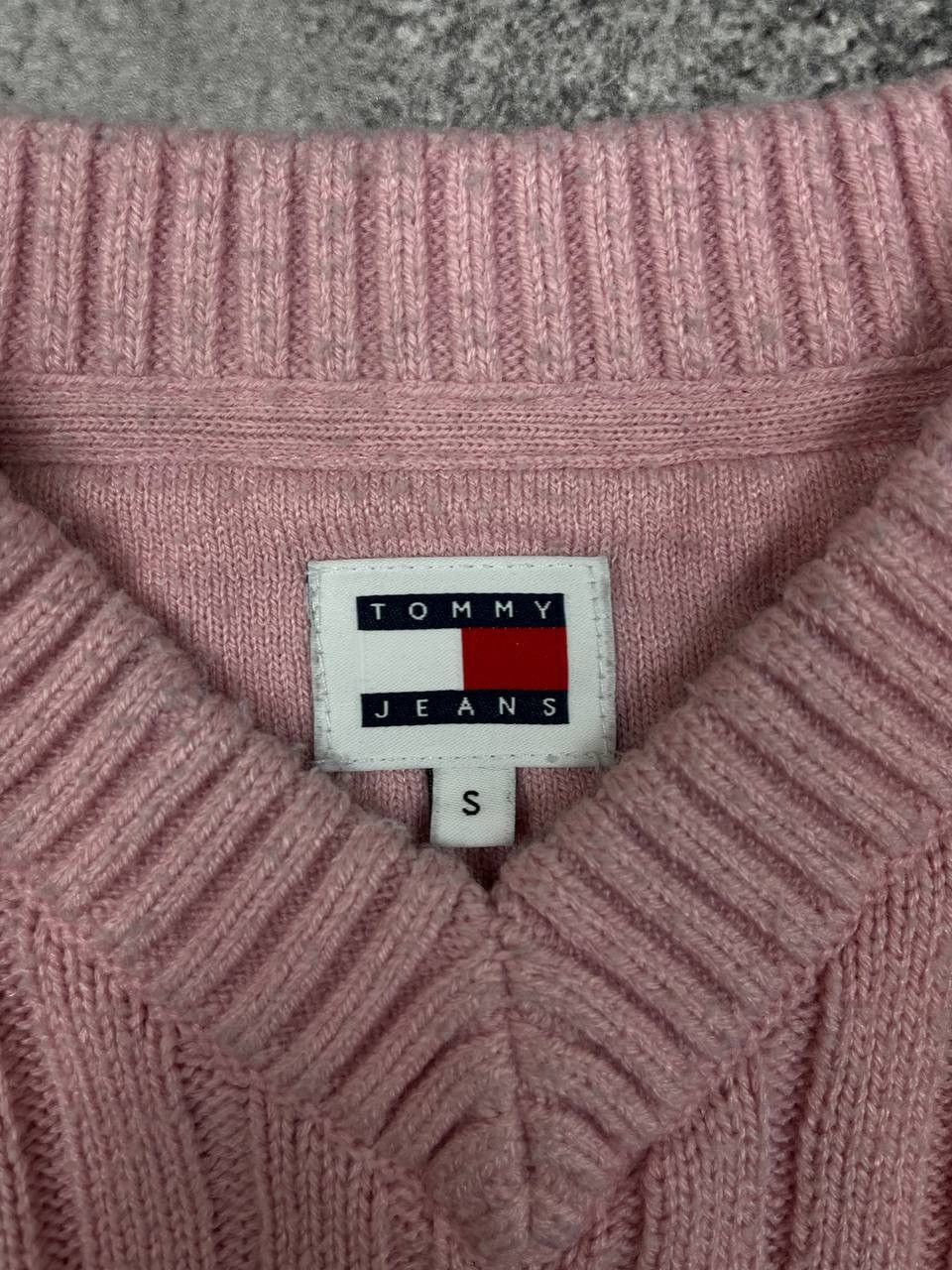 Tommy Hilfiger Tommy Hilfiger Jeans Women Ribbed Knit Cropped Sweater Pink Size S / US 4 / IT 40 - 3 Thumbnail