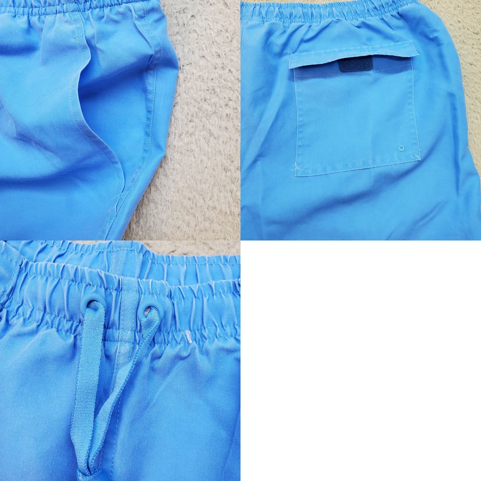 Vintage DSG Mens XL Blue Rec Shorts Relaxed Fit Drawstring Bermuda Pocket Stretch Casual Summer Boys? Size US 36 / EU 52 - 8 Thumbnail