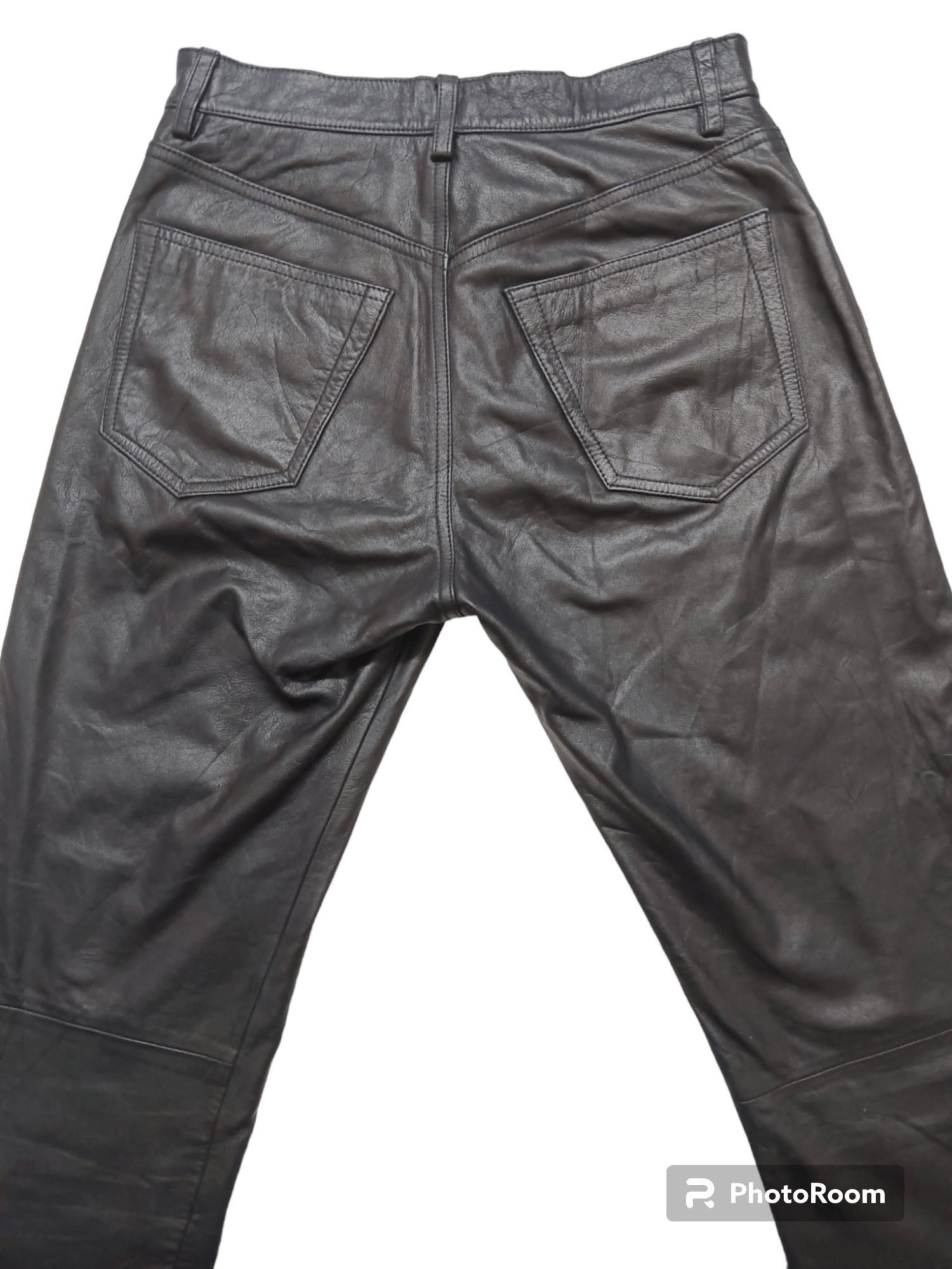 Louis Philippe Louis Chavlon Genuine Leather Pants Size US 28 / EU 44 - 4 Thumbnail