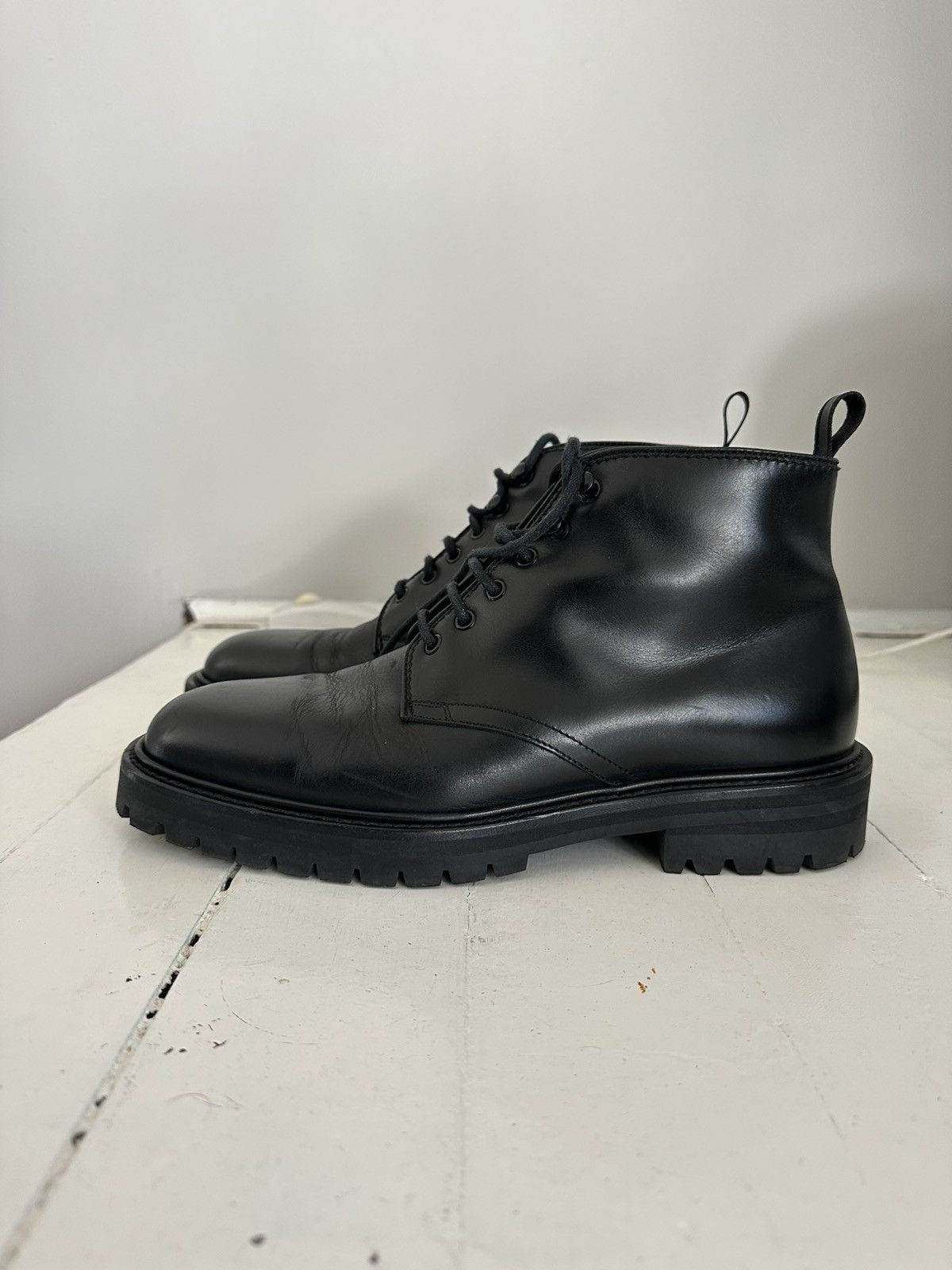 Officine Generale Black leather boots Size US 8 / EU 41 - 1 Thumbnail