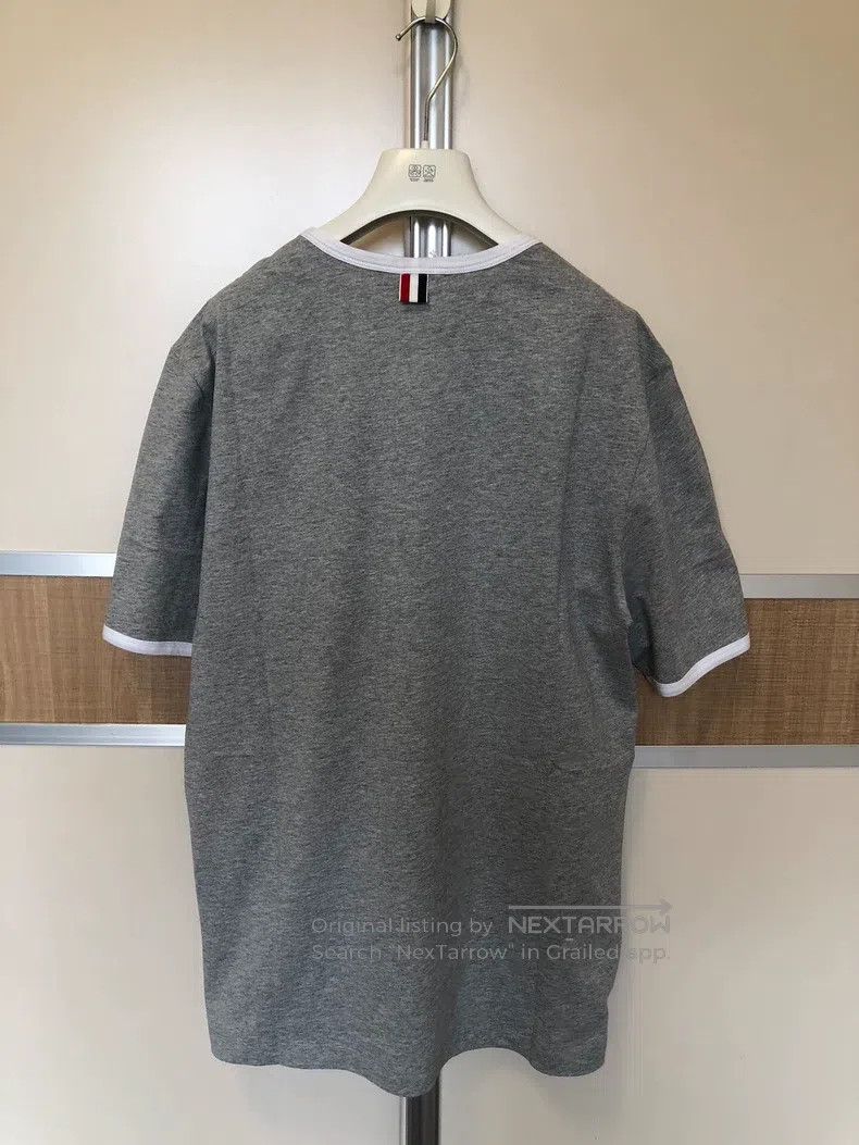 Thom Browne Thom Browne Grey short-sleeved t-shirt Size US XL / EU 56 / 4 - 2 Thumbnail