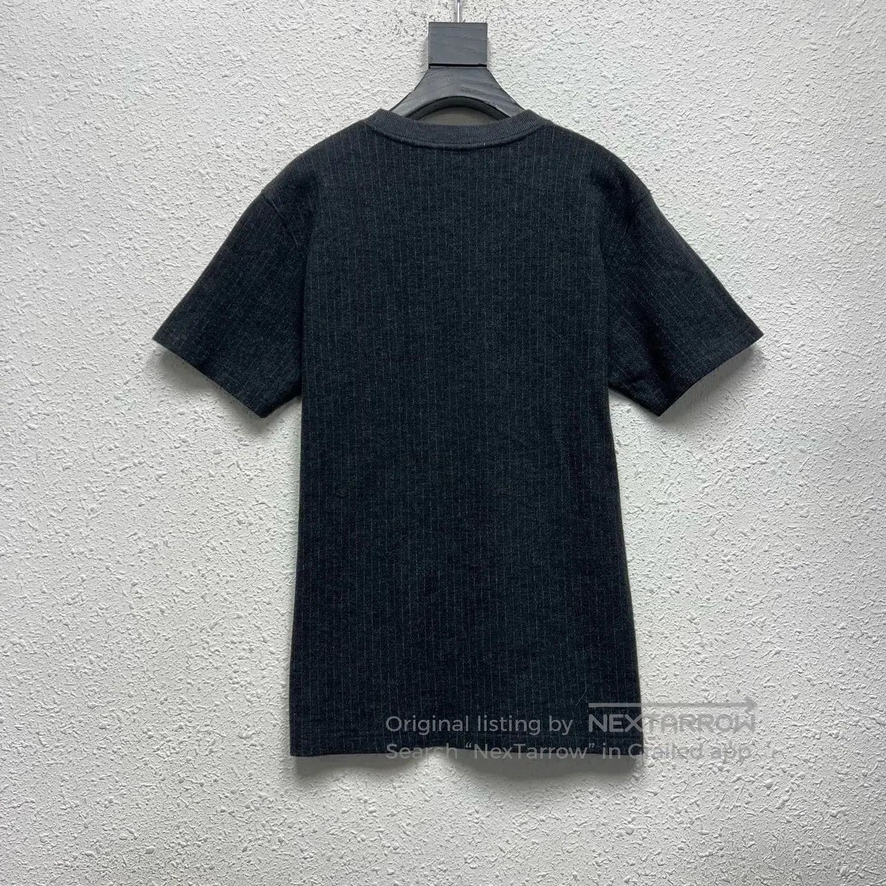 Dior Dior Pocket-embroidered striped wool short-sleeve shirt Size US L / EU 52-54 / 3 - 2 Thumbnail