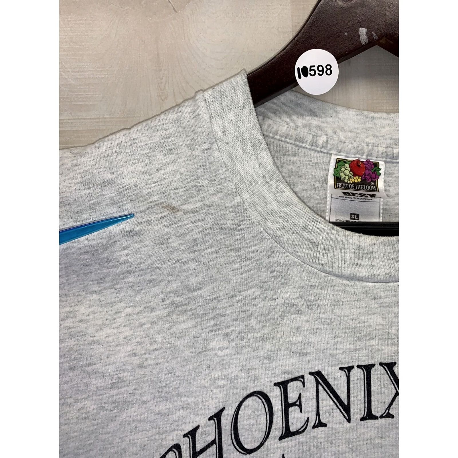 Fruit Of The Loom VINTAGE Moving Vietnam Memorial Pontiac Michigan Mens Graphic T Shirt Gray XL 90s Military Size US XL / EU 56 / 4 - 4 Thumbnail