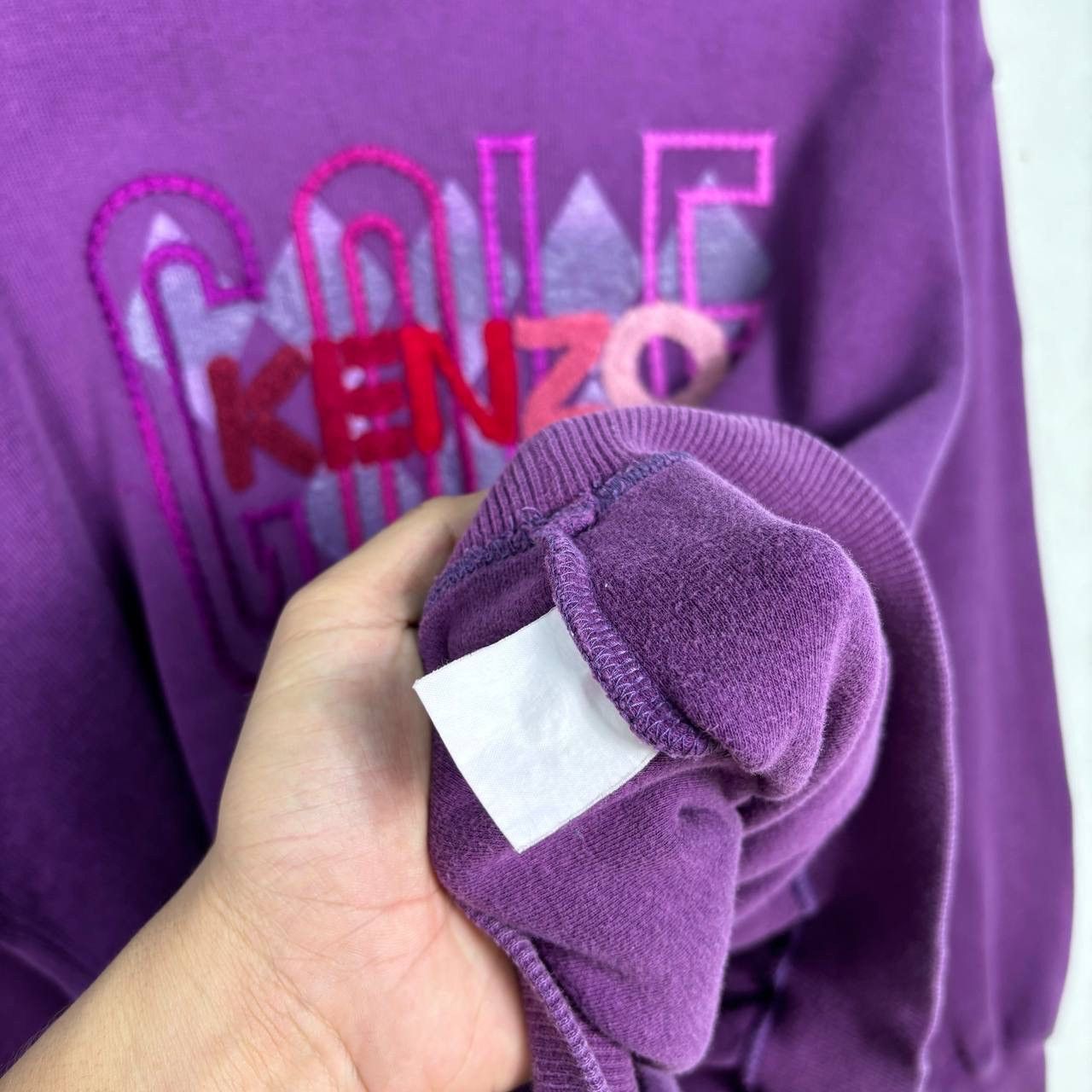 Kenzo Vintage KENZO GOLF Purple Embroidered Big Logo Sweatshirt M Size US M / EU 48-50 / 2 - 6 Thumbnail