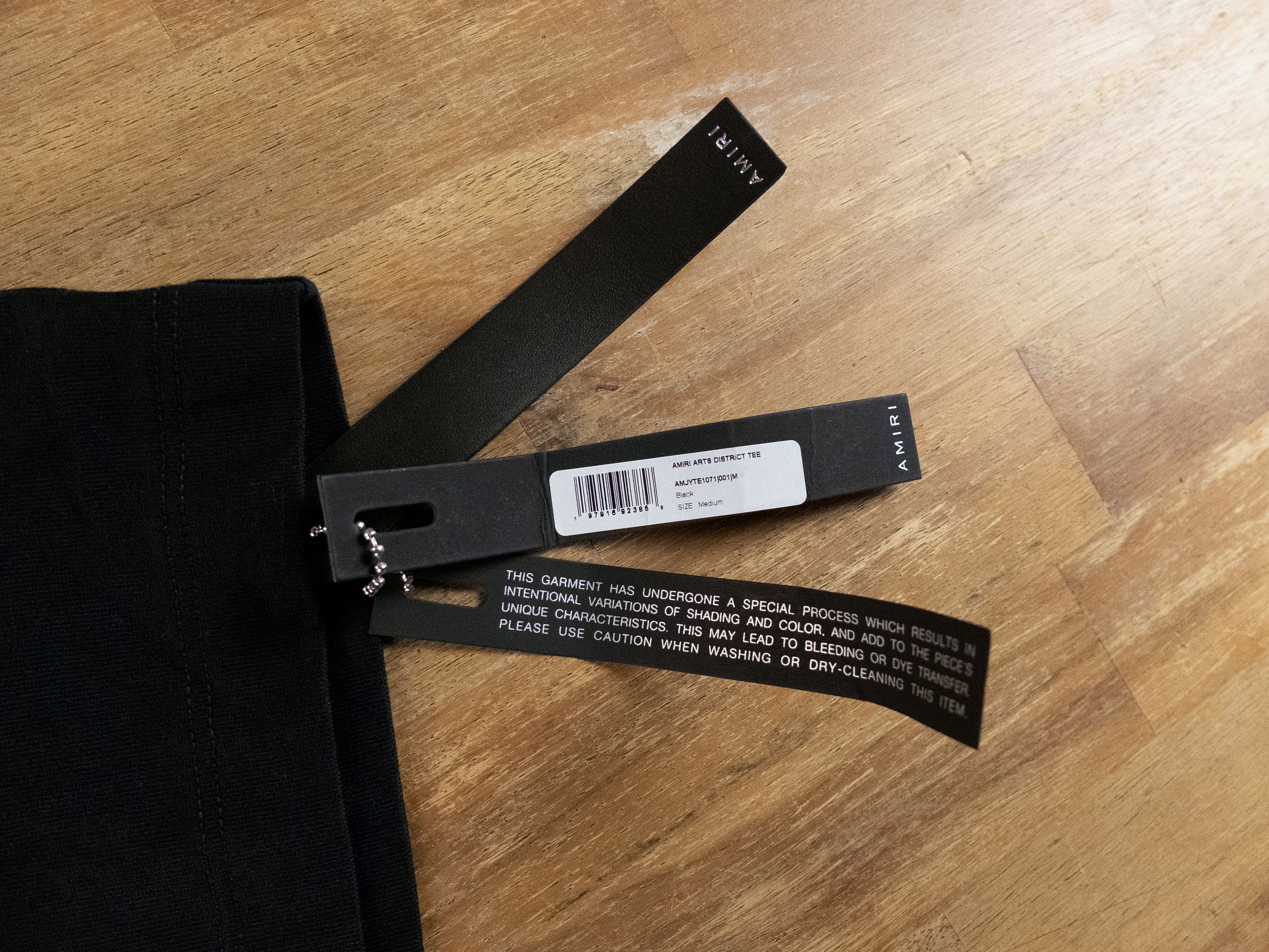 Amiri AMIRI black LA Arts District logo print t-shirt Medium Size US M / EU 48-50 / 2 - 7 Thumbnail