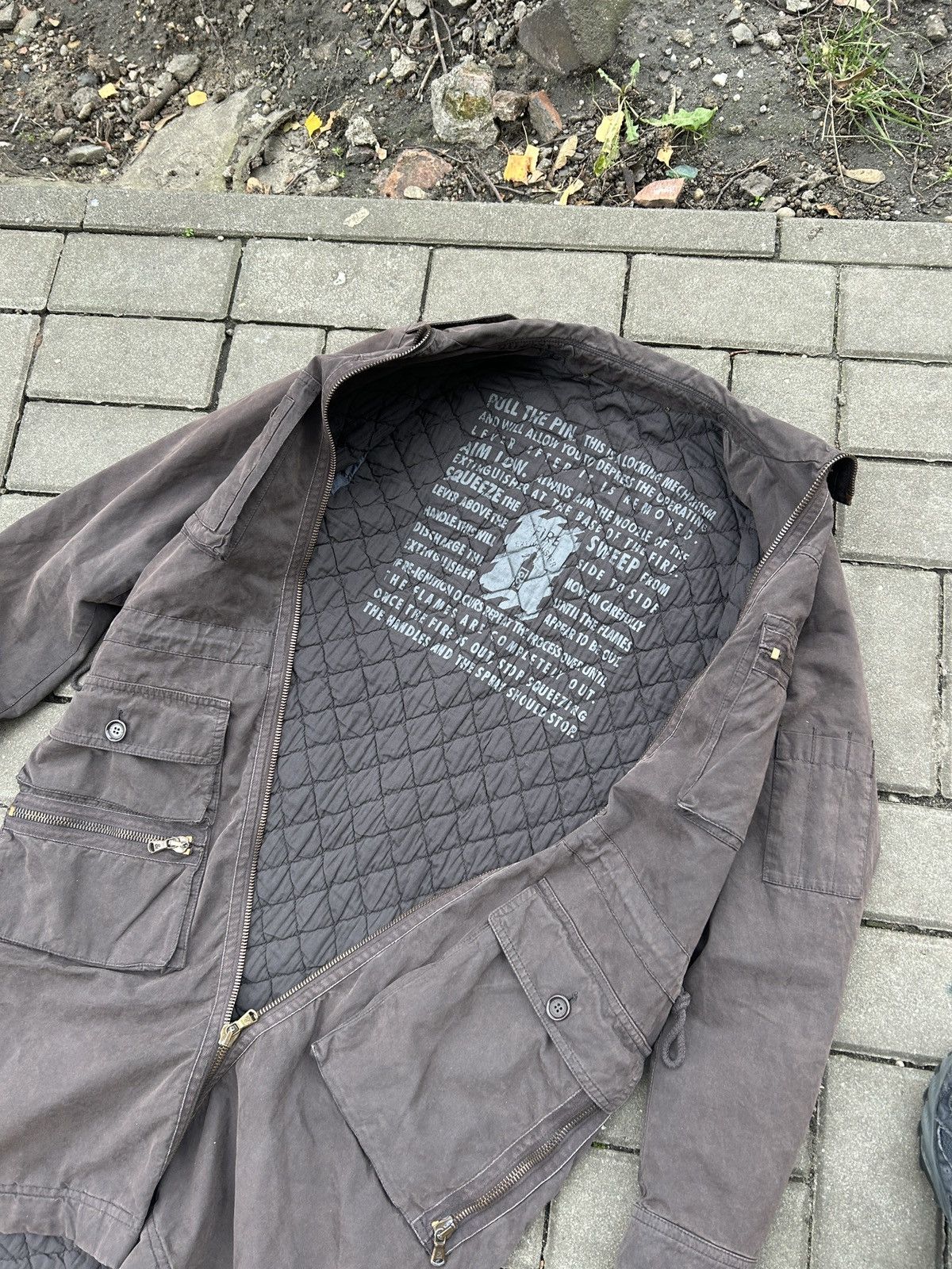 Dolce & Gabbana Dolce & Gabbana Chocolate Brown Utility Coat 1990's Size S / US 4 / IT 40 - 5 Thumbnail