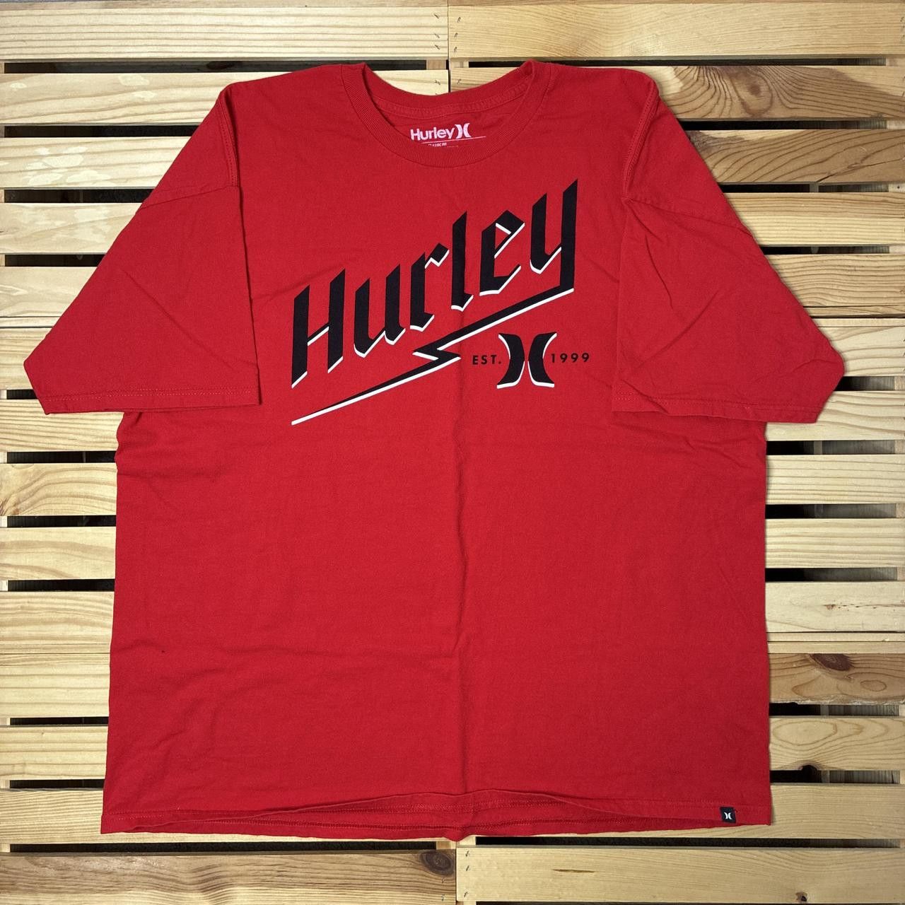 Hurley Hurley Red Y2K Surf Tee Size 2XL Size US XXL / EU 58 / 5 - 1 Thumbnail