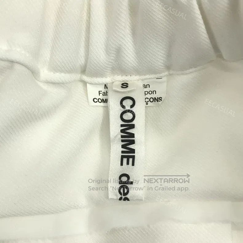 Comme des Garcons Comme Des Garcons size S White Asymmetrical Cut Polyester Size 22" - 6 Thumbnail