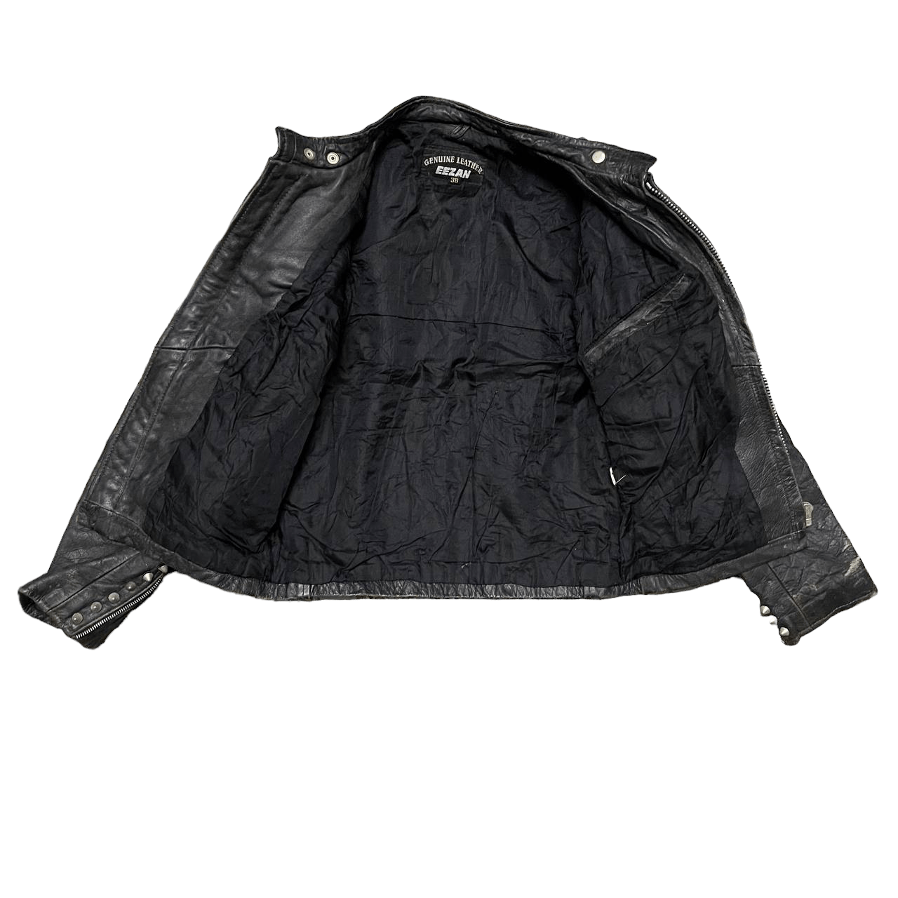 Genuine Leather Vintage Eezan Rider Motorcycle Genuine Leather Jacket Size US M / EU 48-50 / 2 - 12 Thumbnail