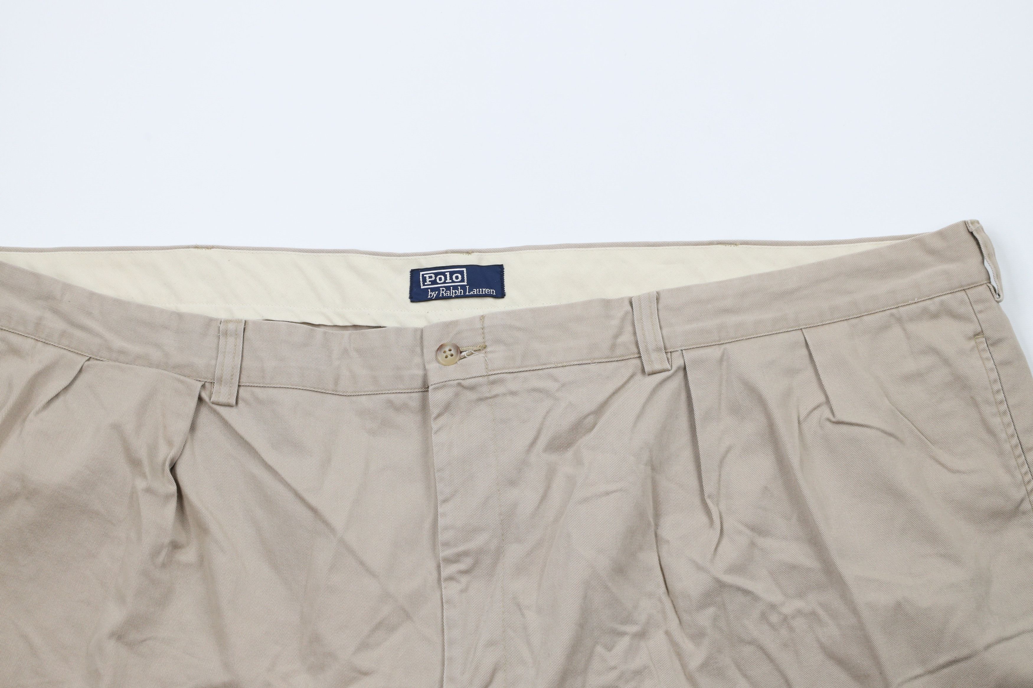 Ralph Lauren × Vintage Vintage 90s Ralph Lauren Above Knee Chino Shorts Cotton Size US 44 / EU 60 - 2 Thumbnail