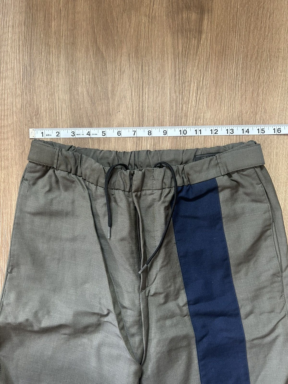 Prada Prada Track Pants Olive/Navy 2018 Size US 31 - 8 Thumbnail