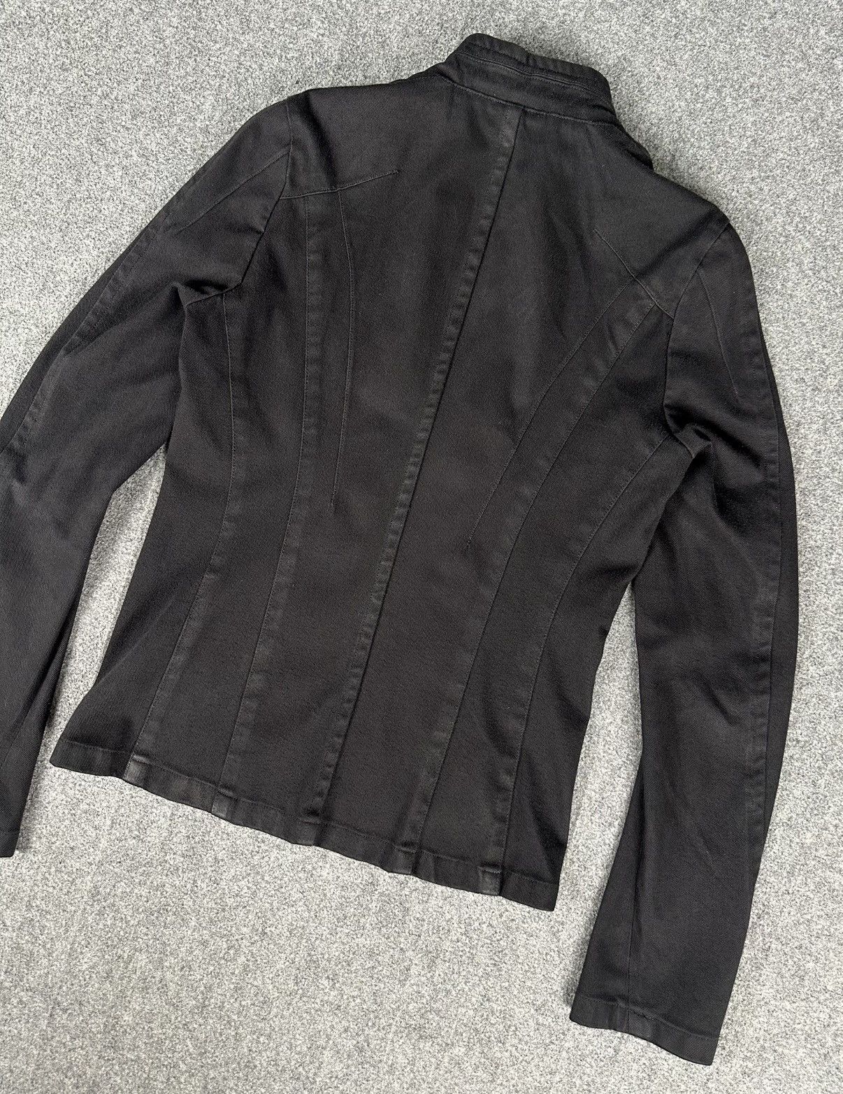 Julius Julius - SS12 “Edge” Waxed Funnel Neck Banana Sleeve Jacket Size US M / EU 48-50 / 2 - 11 Thumbnail