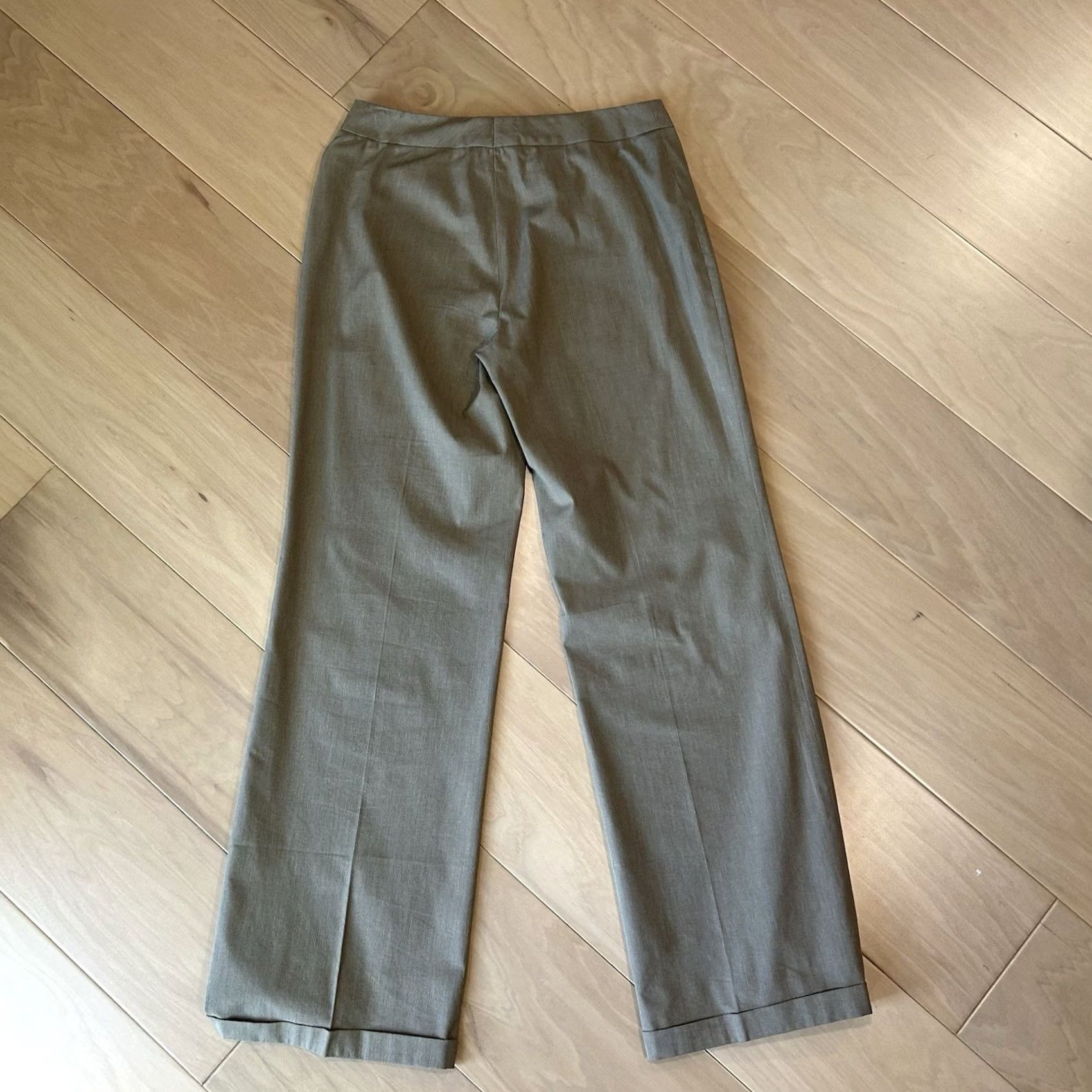 Akris VINTAGE Akris Punto Dress Pants Women US 6 Beige Cotton Blend Flat Front Regular Straight 29x31 Dress Pant, Trousers, Workwear, Business Women Size 28" / US 6 / IT 42 - 3 Thumbnail